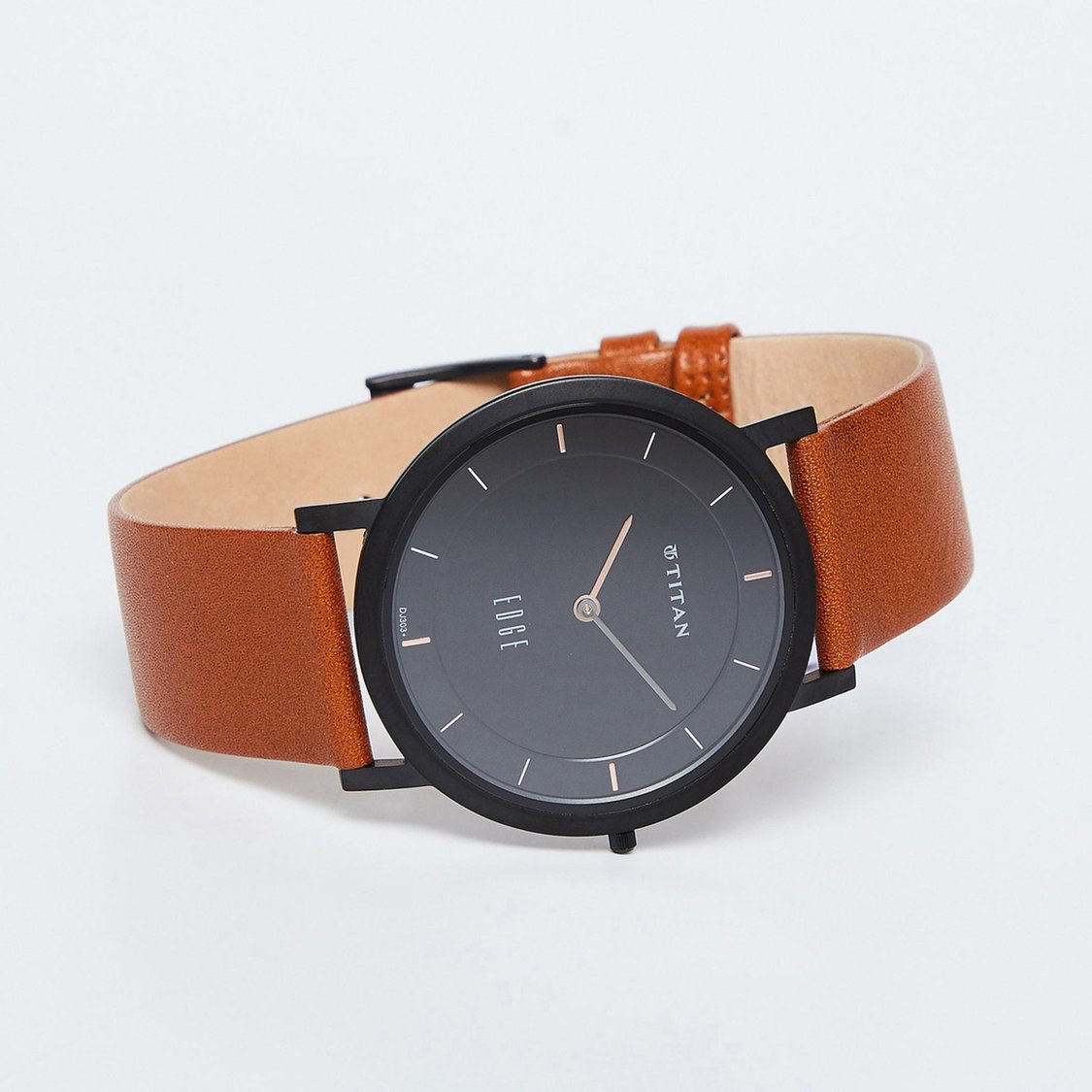 Buy TITAN Edge Men s Leather Wristwatch 1595NL03 from Titan at just INR 8995.0