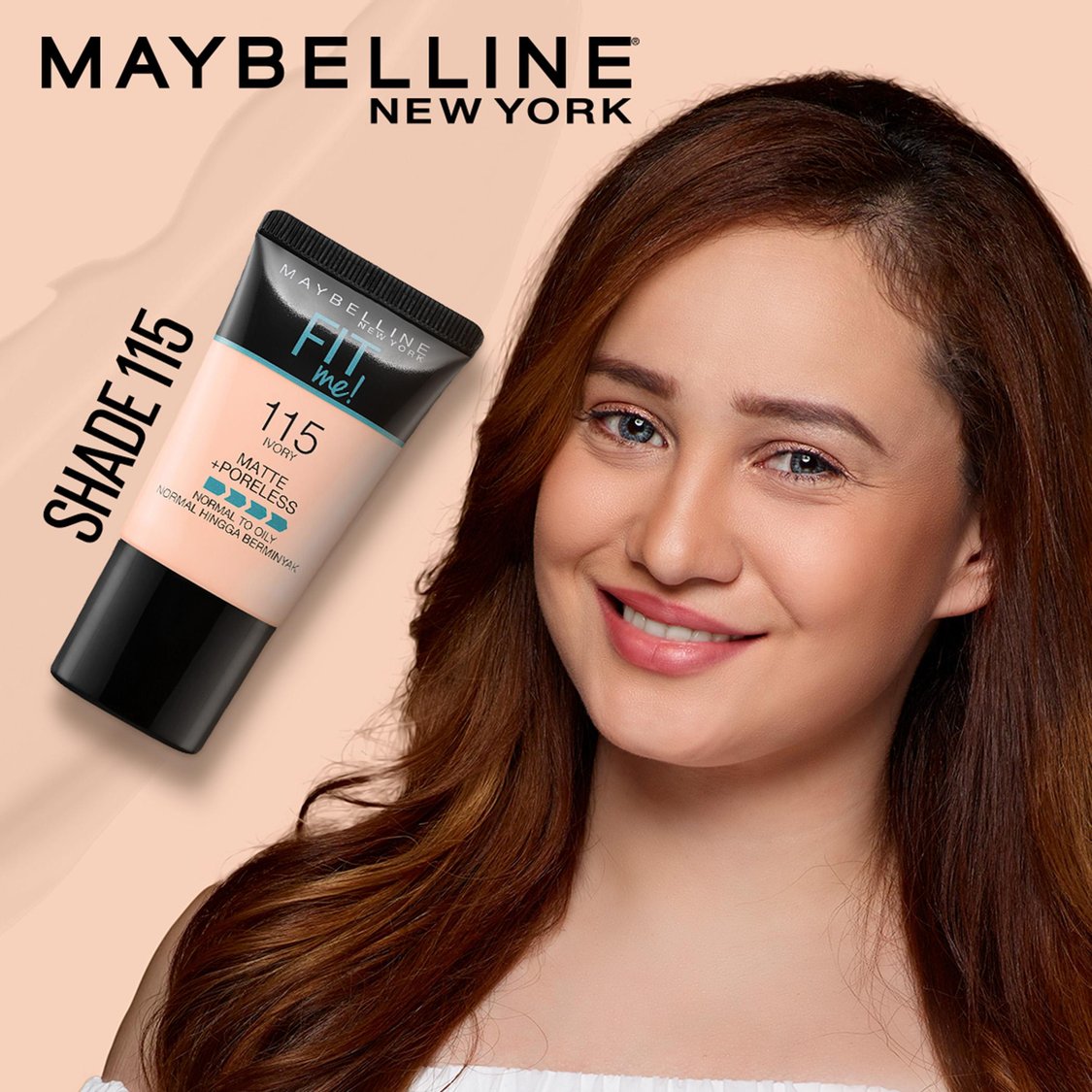MAYBELLINE NEW YORK Fit Me Matte + Poreless Liquid Foundation