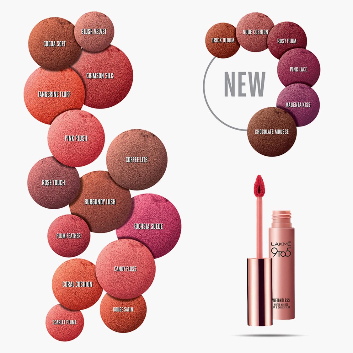 LAKME 9 to 5 Weightless Lip And Cheek Color