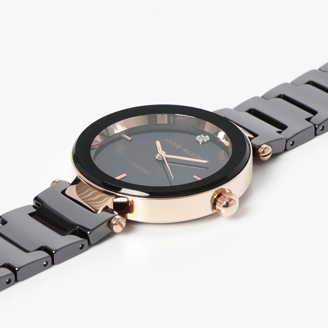 Buy ANNE KLEIN Diamond Analog Watch AK-1018RGBK from Anneklein