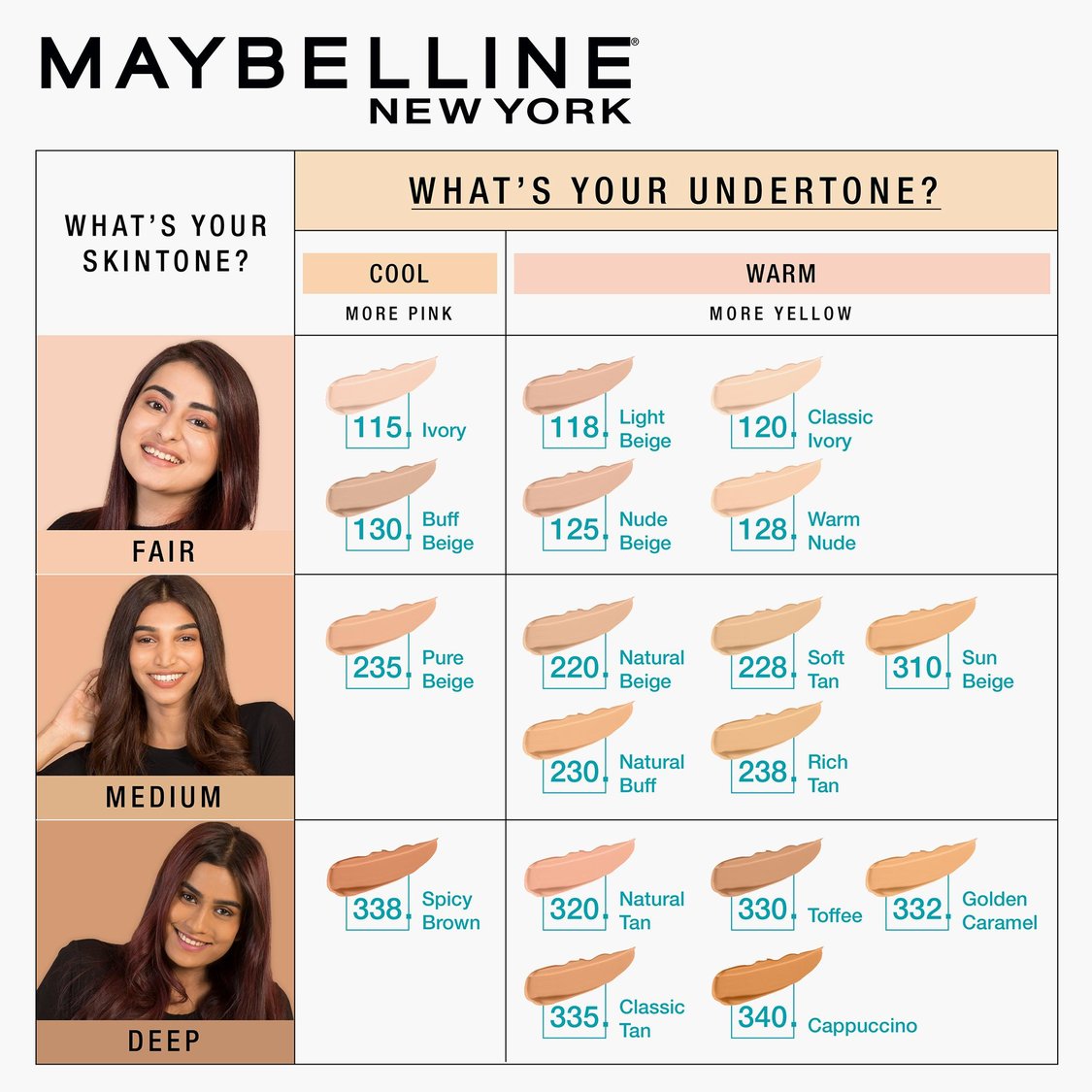 MAYBELLINE NEW YORK Fit Me Matte + Poreless Liquid Foundation