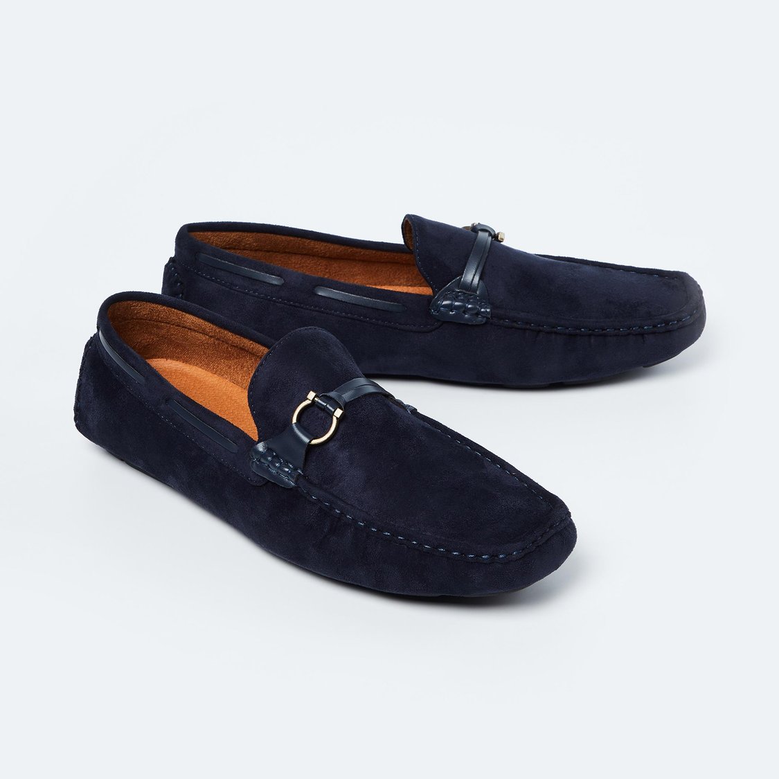 Buy CODE Horse Shoe Buckle Detailed Loafers from CODE at just INR 1999.0