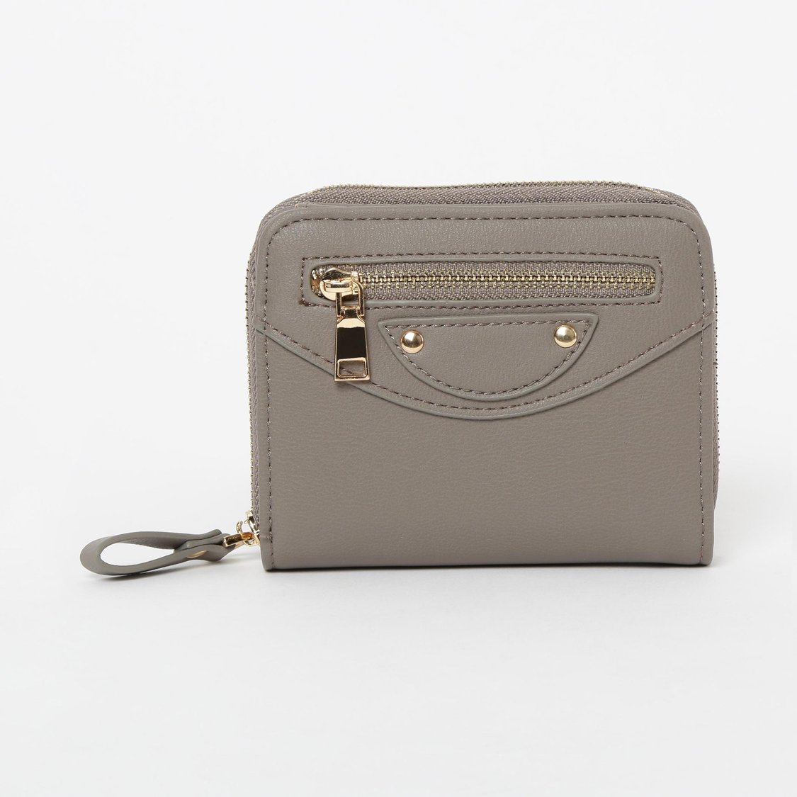 GINGER Solid Zip-Around Wallet
