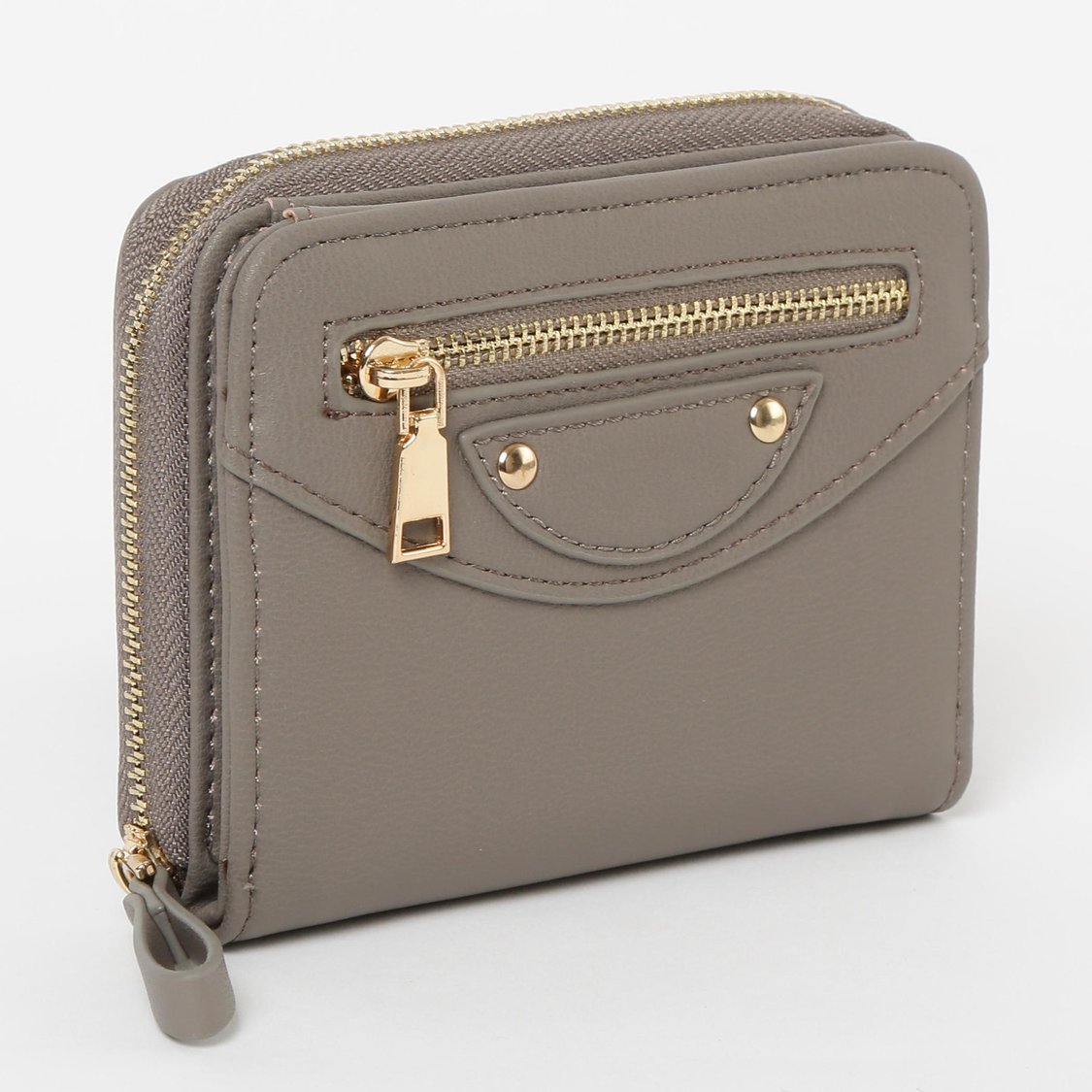 GINGER Solid Zip-Around Wallet