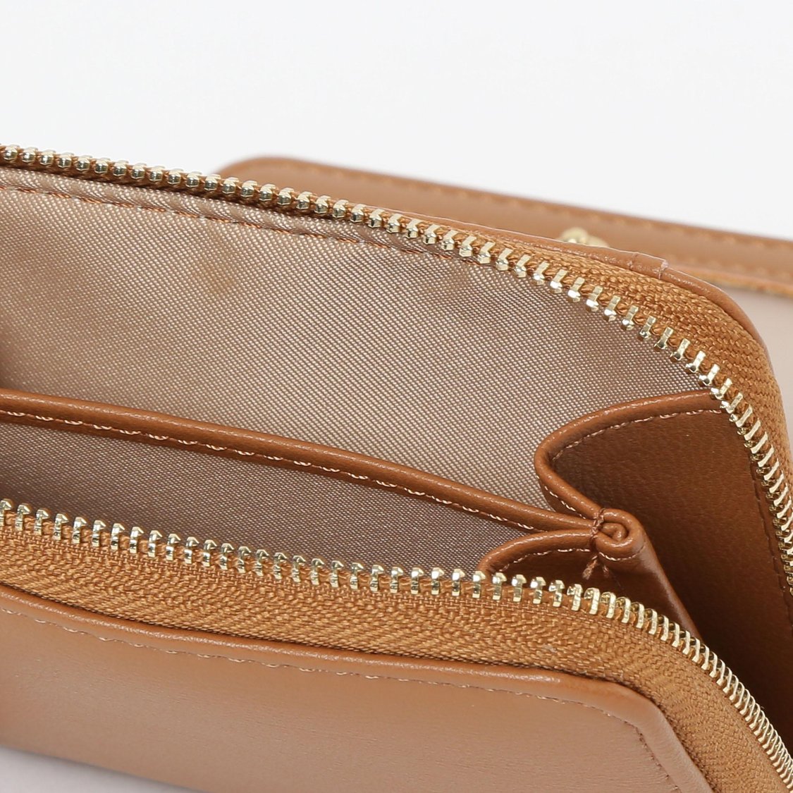 GINGER Solid Zip-Around Wallet
