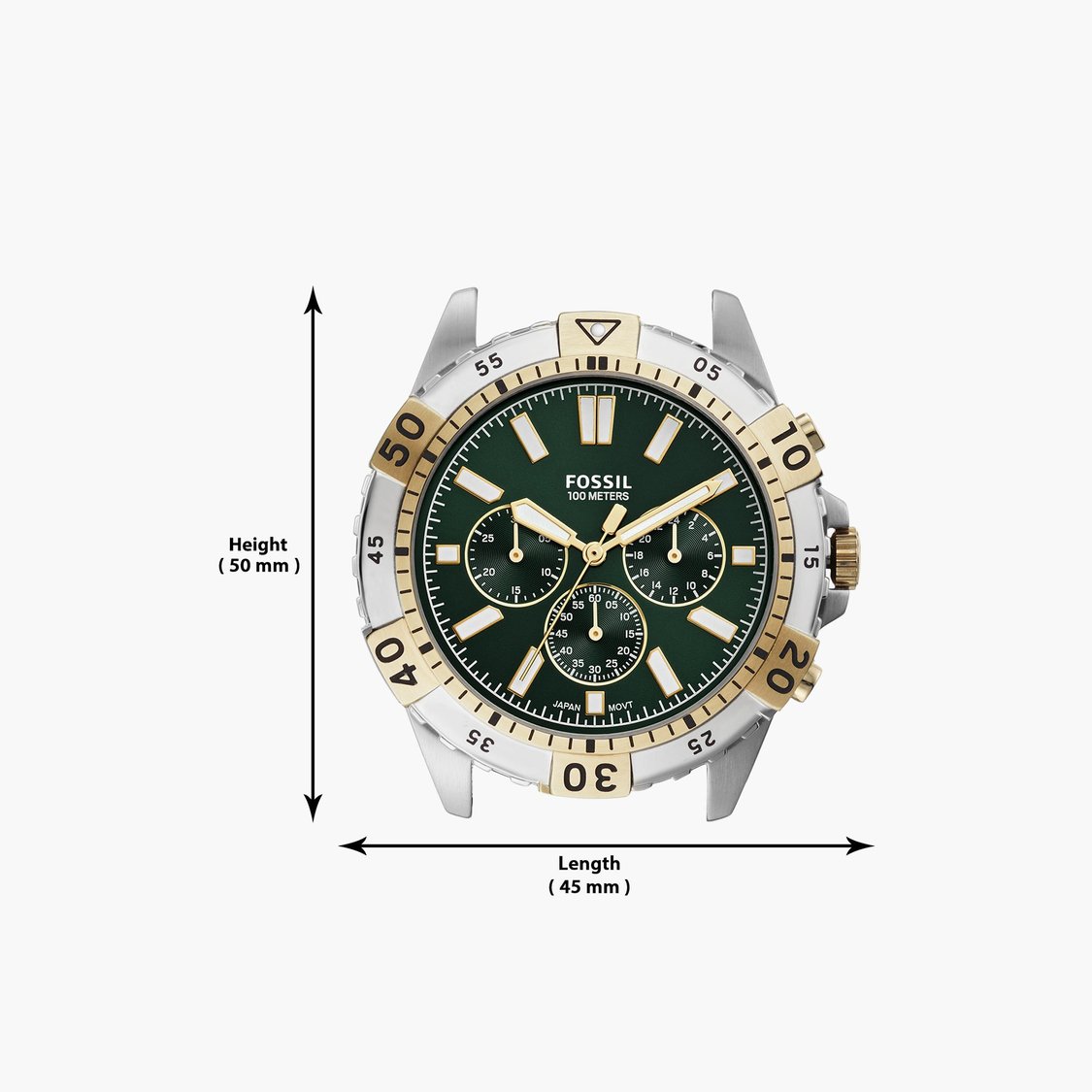 Chronograph Reloj Fossil All Stainless Steel Atm Hombre FOSSIL