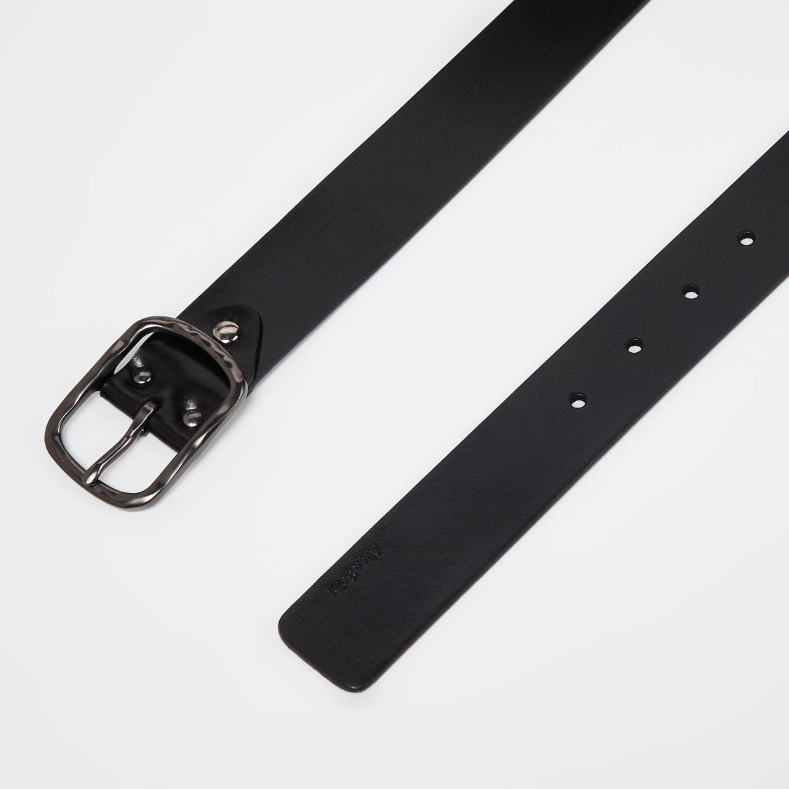 ALLEN SOLLY Genuine Leather Textured Casual Belt