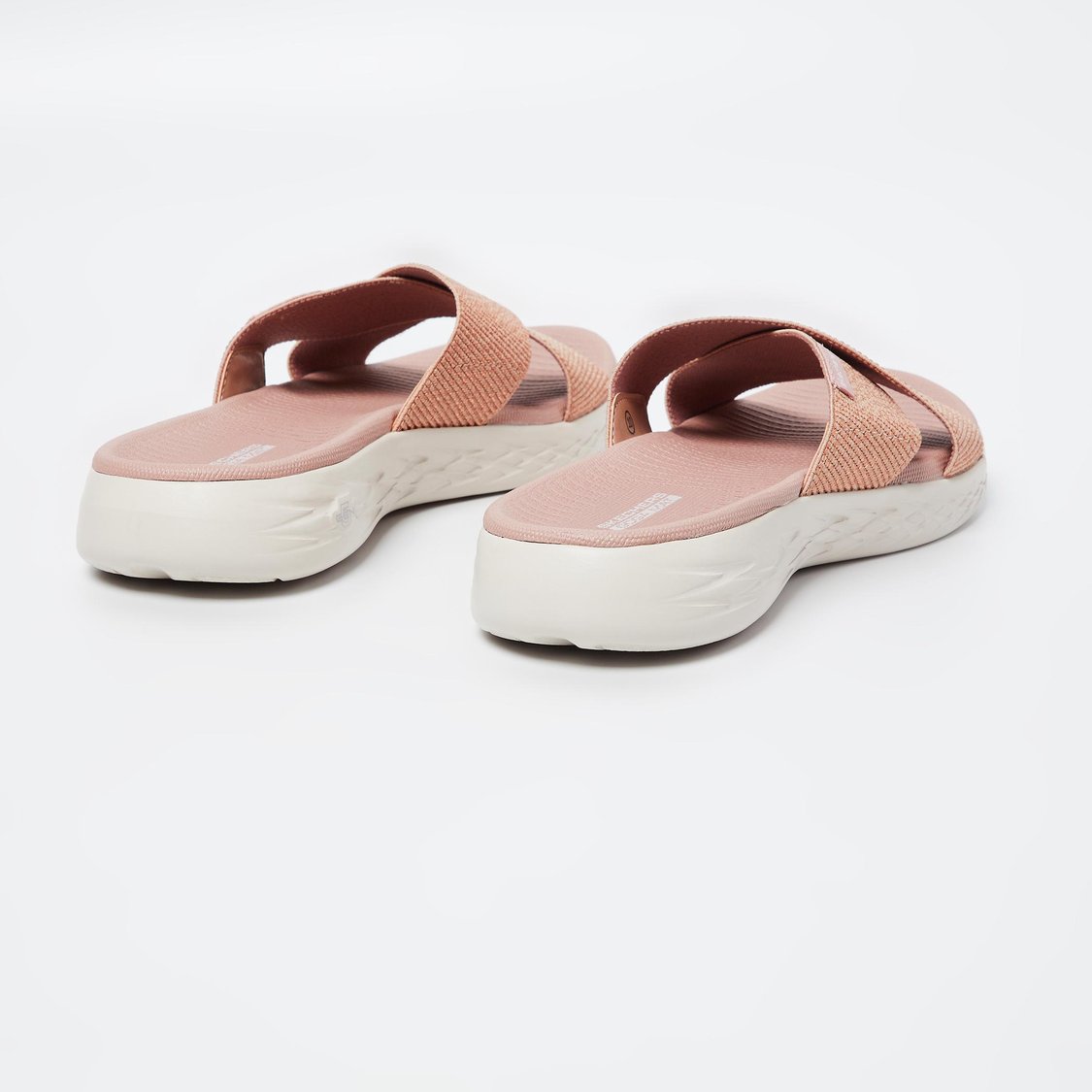 Buy SKECHERS Textured Flat Sandals with Criss-Cross Straps from