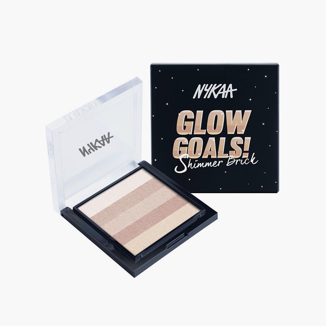 NYKAA Glow Goals! Shimmer Brick Highlighter Palette - Good Old Gold
