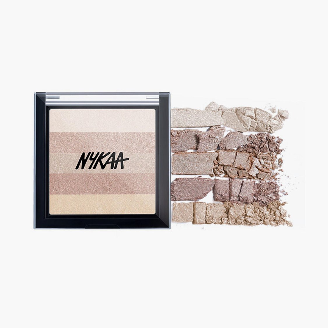 NYKAA Glow Goals! Shimmer Brick Highlighter Palette - Good Old Gold