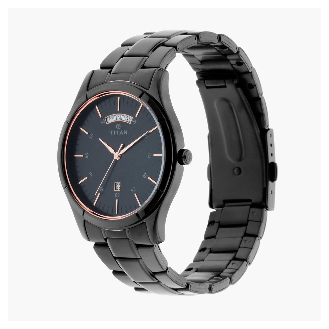 Buy TITAN Men Round Analog Watch NM1767NM01 from Titan at just