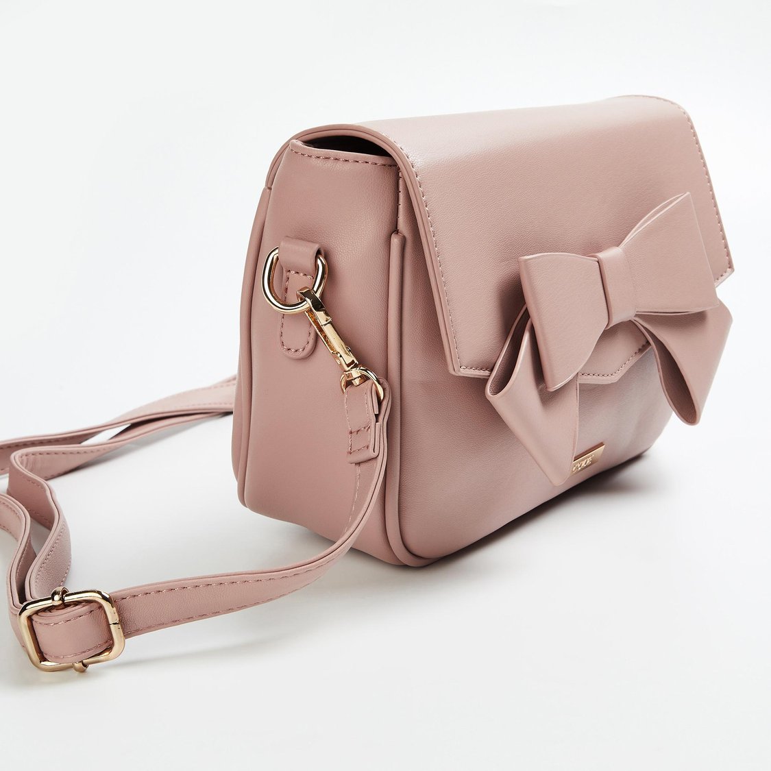 CODE Women Solid Sling Bag with Bow Detail