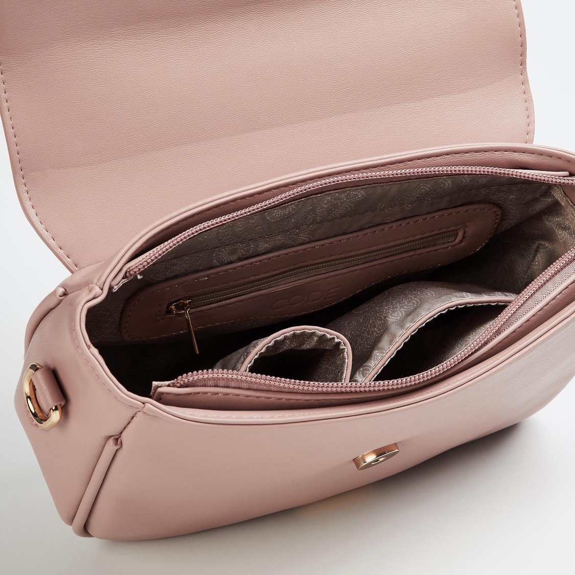 CODE Women Solid Sling Bag with Bow Detail