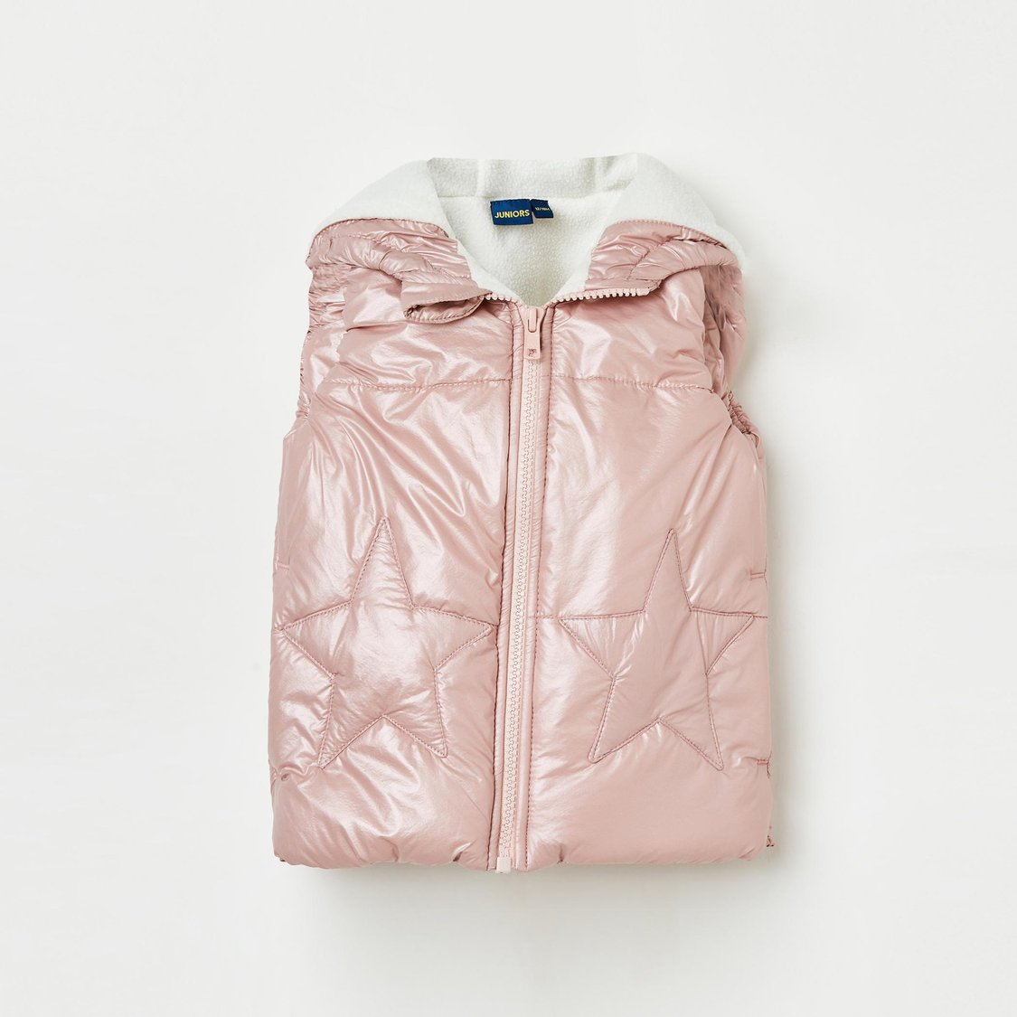 Buy JUNIORS Girls Padded Hooded Gilet Jacket from Juniors at just - Main Image