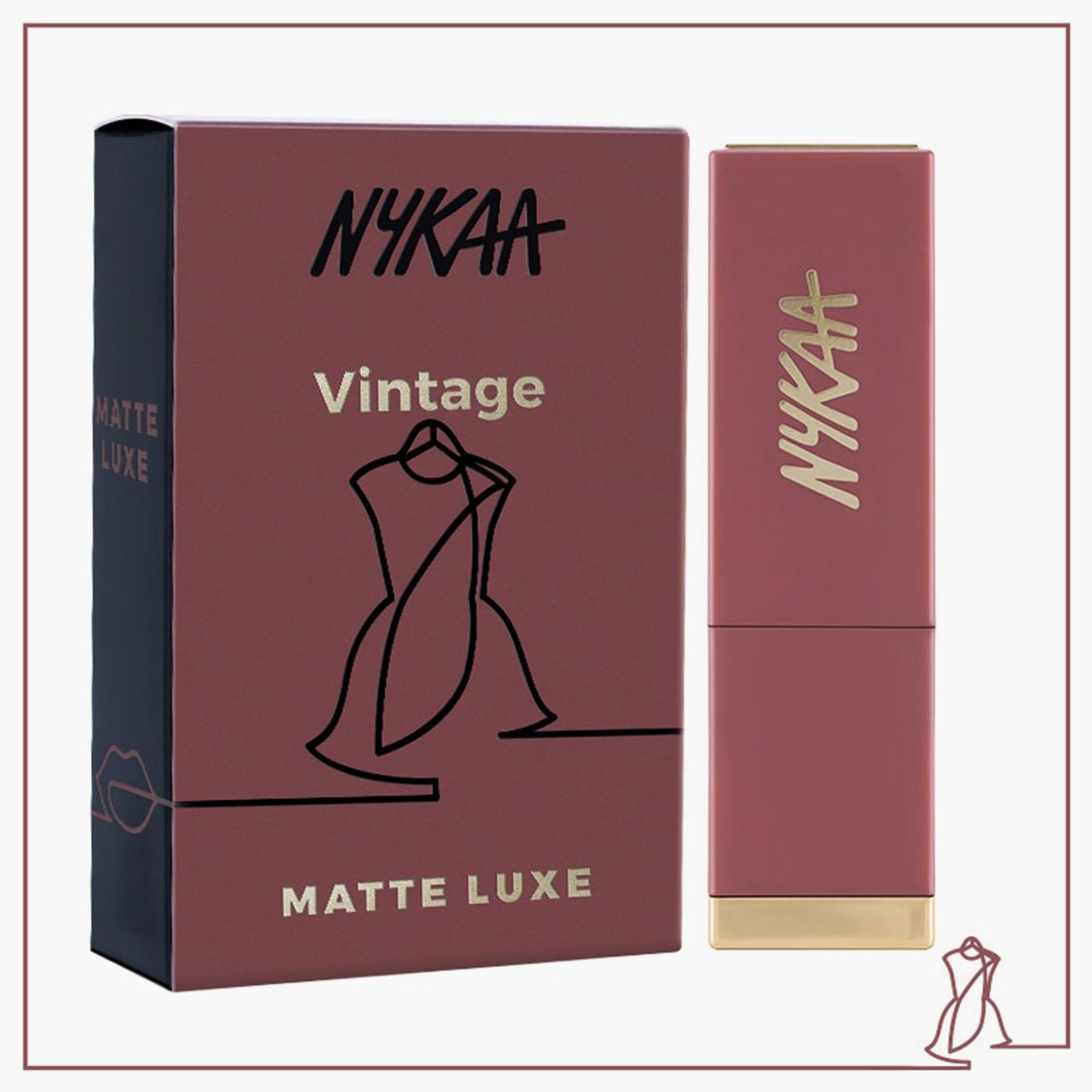 NYKAA Matte Luxe Lipstick - Vintage