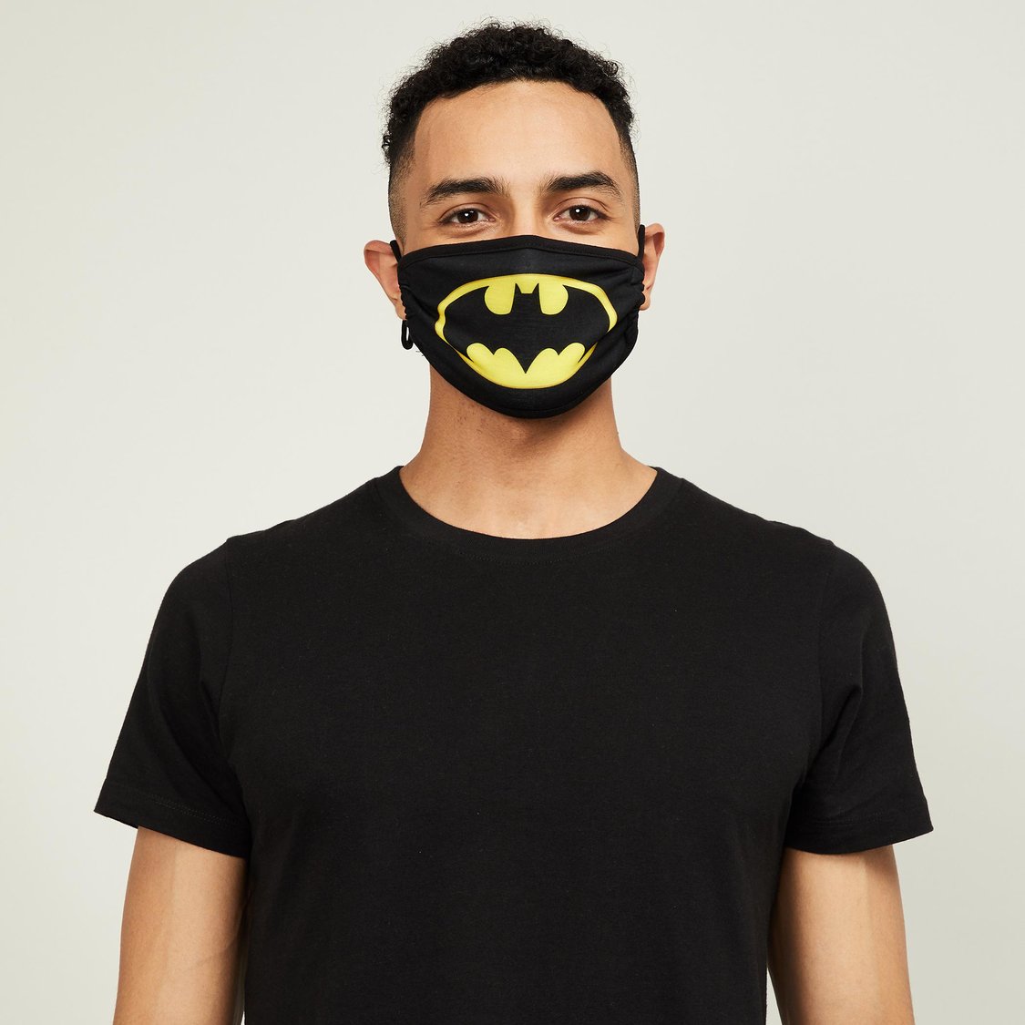 Buy FREE AUTHORITY Men Printed Face Mask with Adjustable Ear