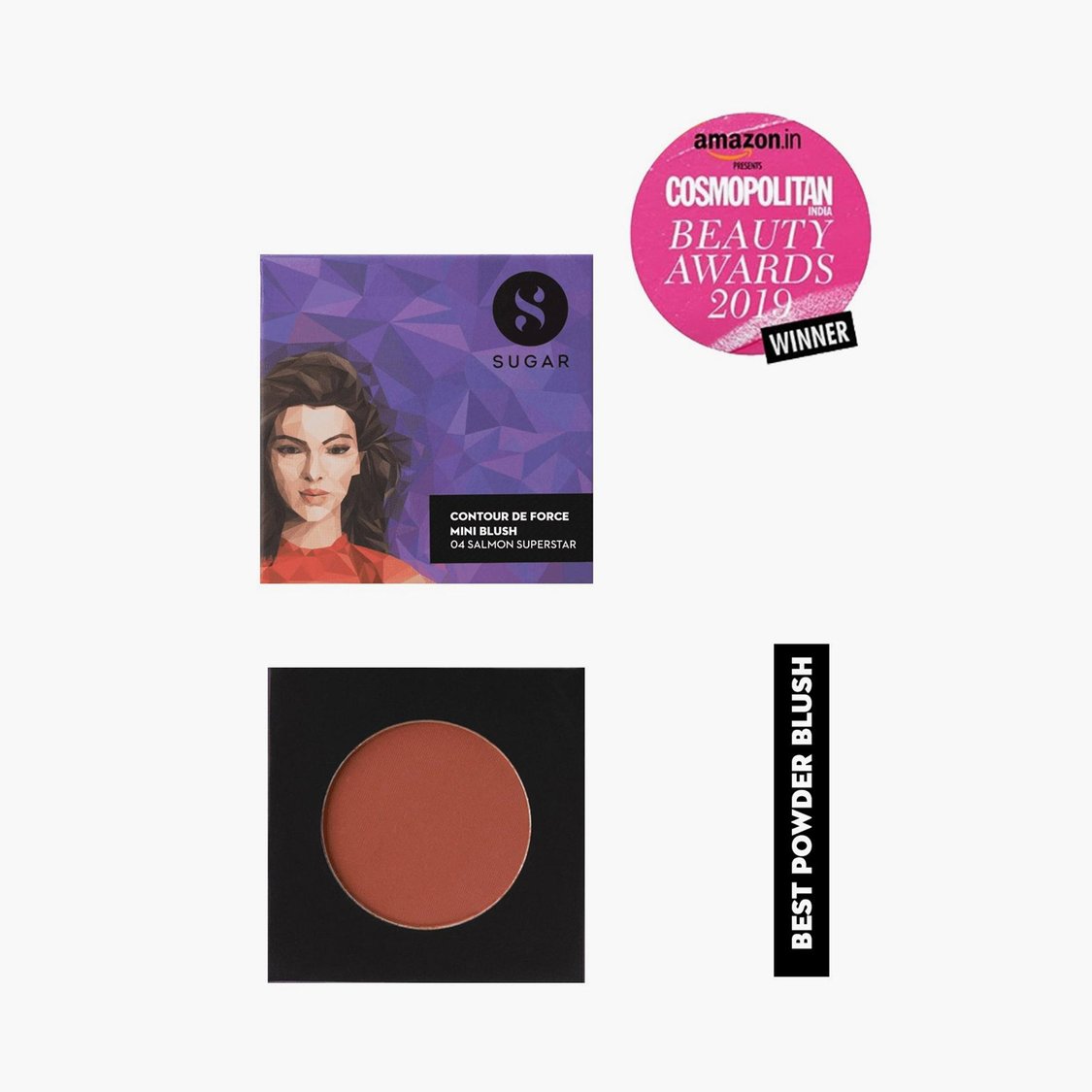 SUGAR Contour De Force Mini Blush - 04 Salmon Superstar
