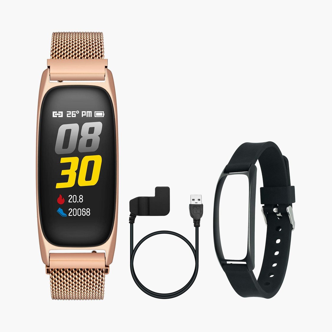 Buy TIMEX Unisex Rose-Gold Fitness Band TWTXB100T from Timex at
