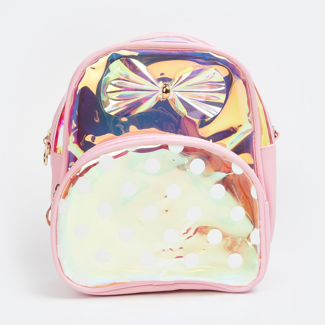 GINGER Girls Appliqued Zip-Closure Backpack
