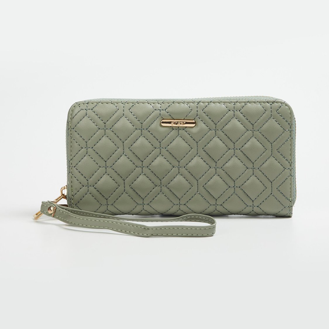 GINGER Women Quilted Zip Around Wallet