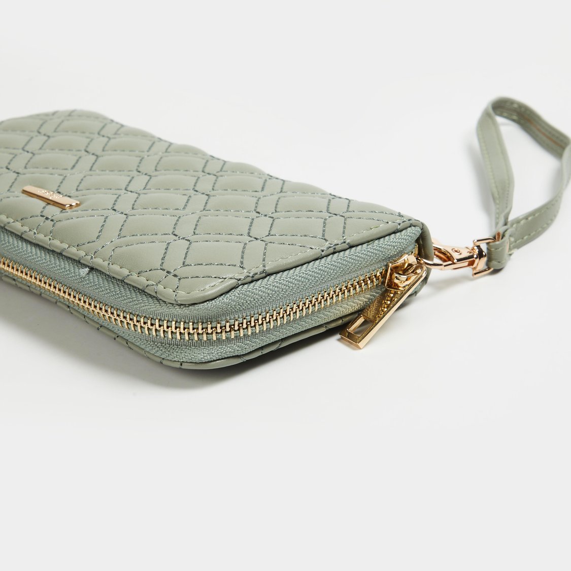 GINGER Women Quilted Zip Around Wallet