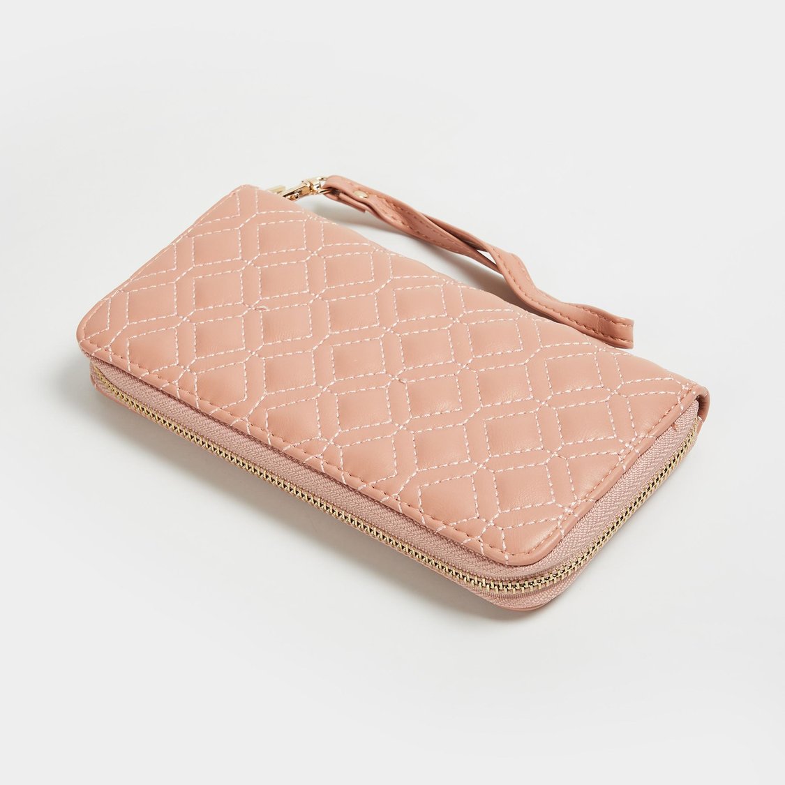 GINGER Women Quilted Zip Around Wallet