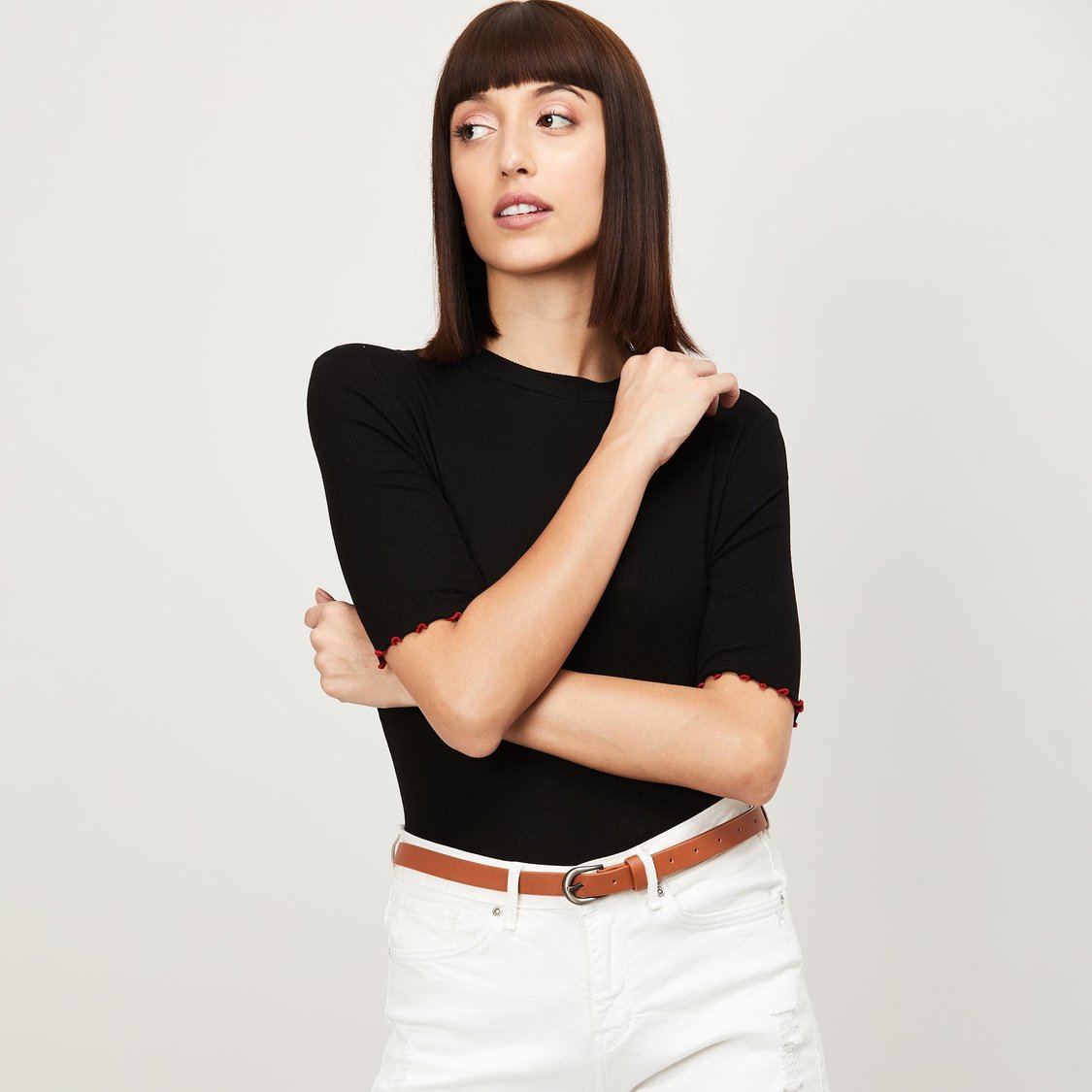 GINGER Women Solid Casual Belt