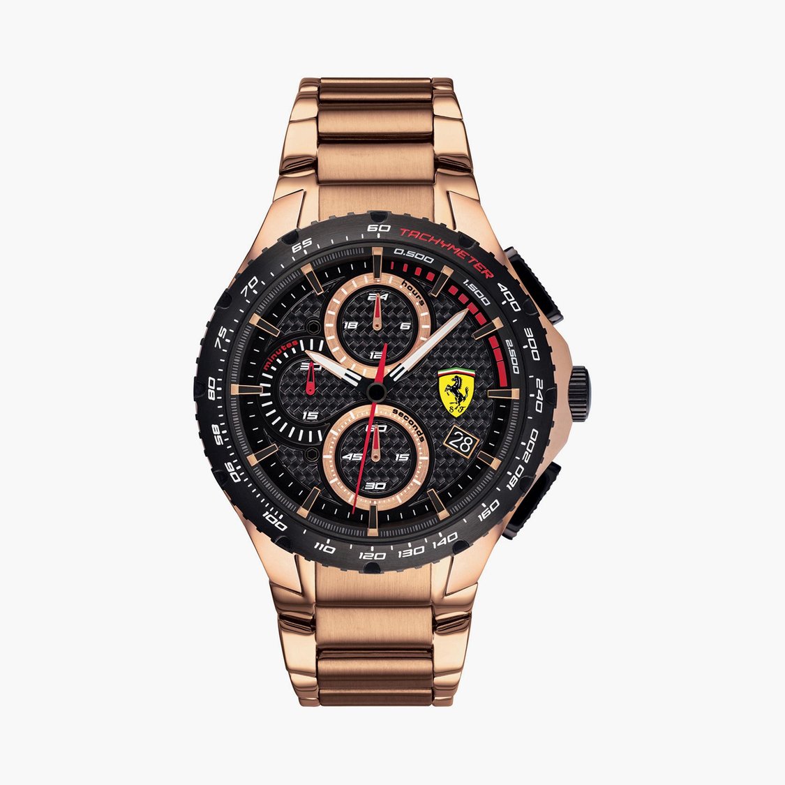 Buy SCUDERIA FERRARI Chronograph Black Round Dial Men's Watch