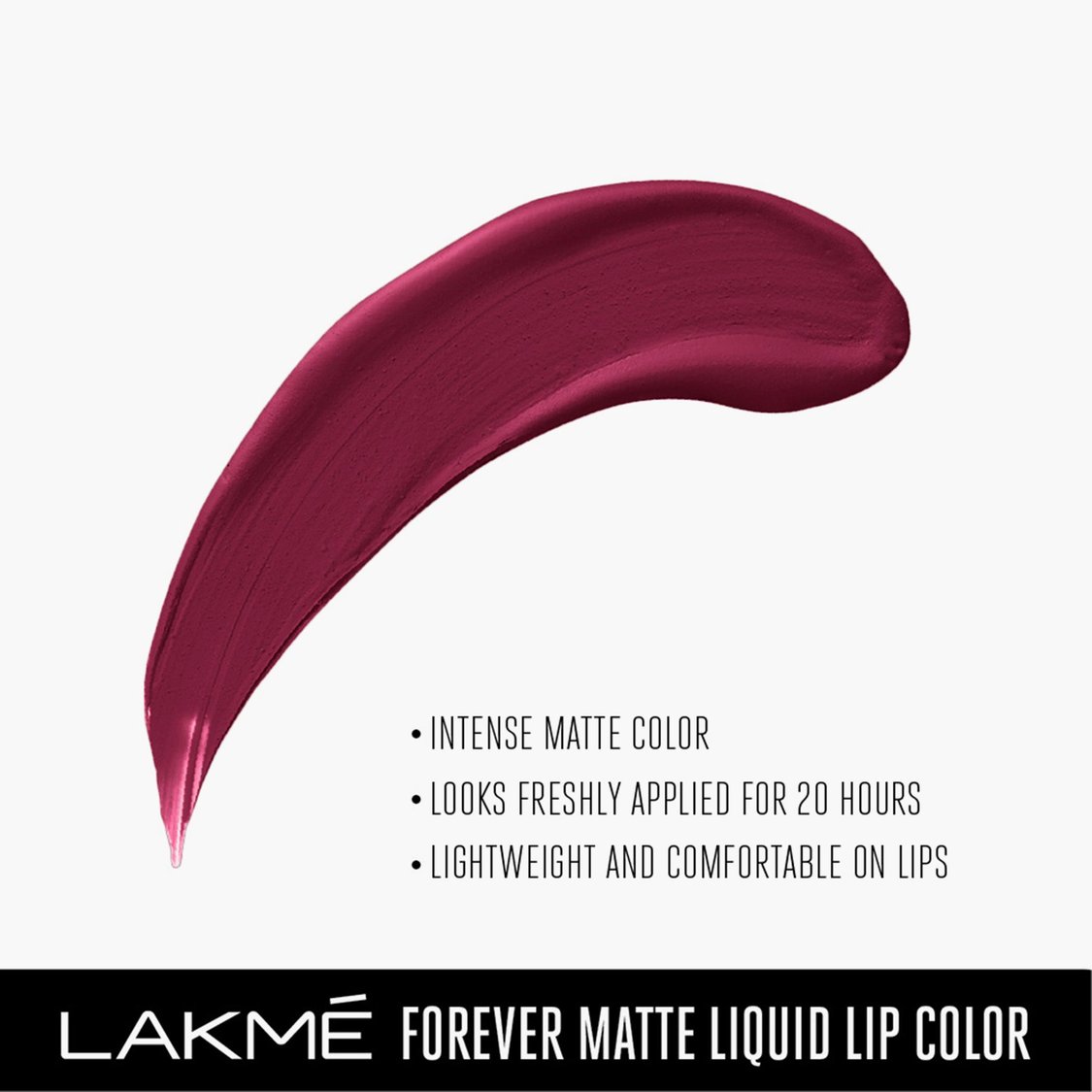 LAKME Forever Matte Liquid Lip Colour - Red Wine - 5.6 ml