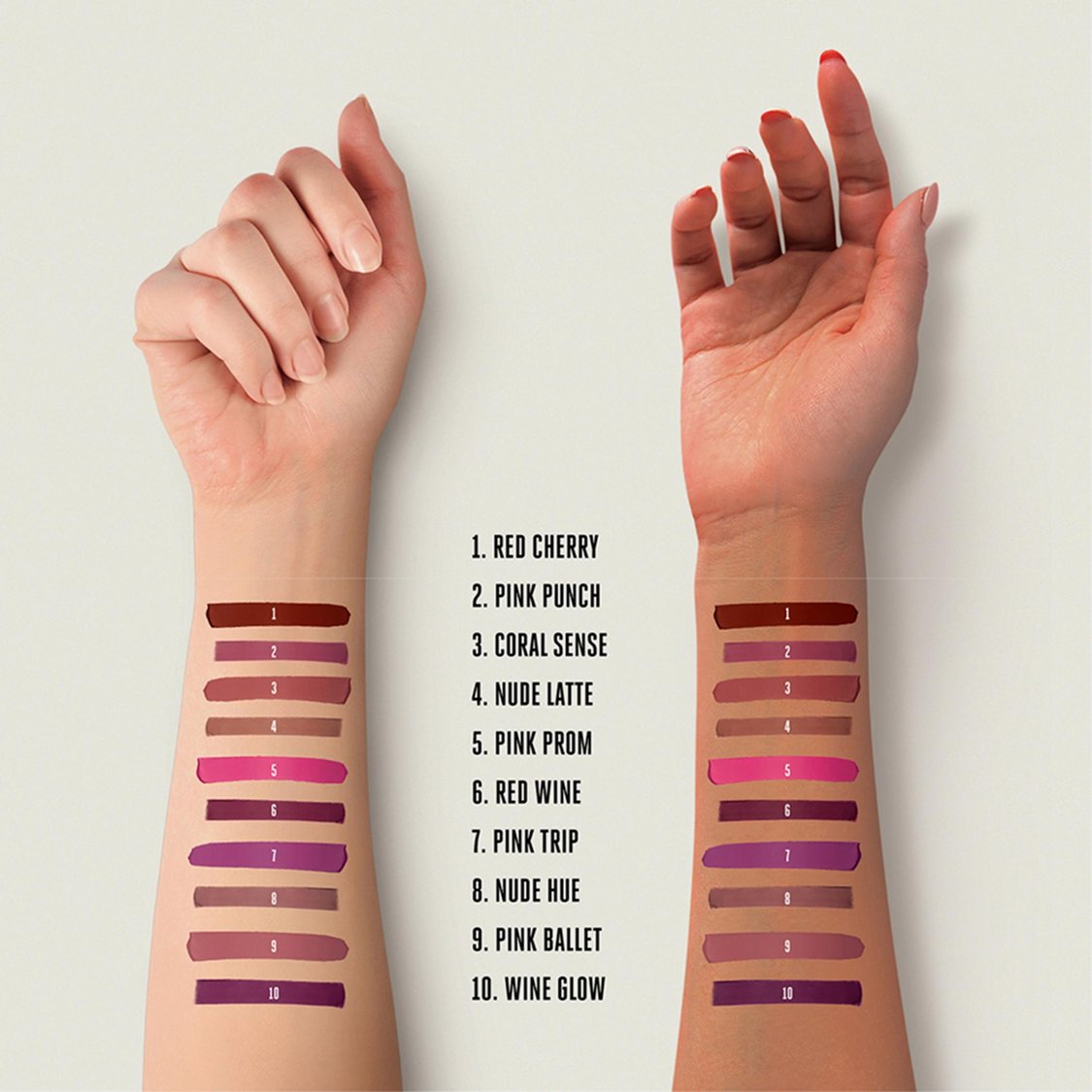 LAKME Forever Matte Liquid Lip Colour - Red Wine - 5.6 ml