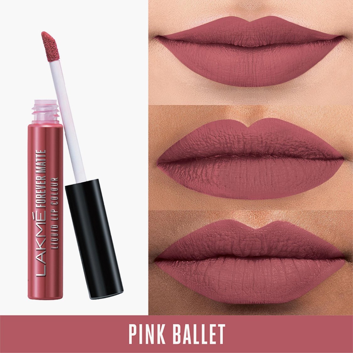LAKME Women Forever Matte Liquid Lip Colour - Pink Ballet - 5.6ml