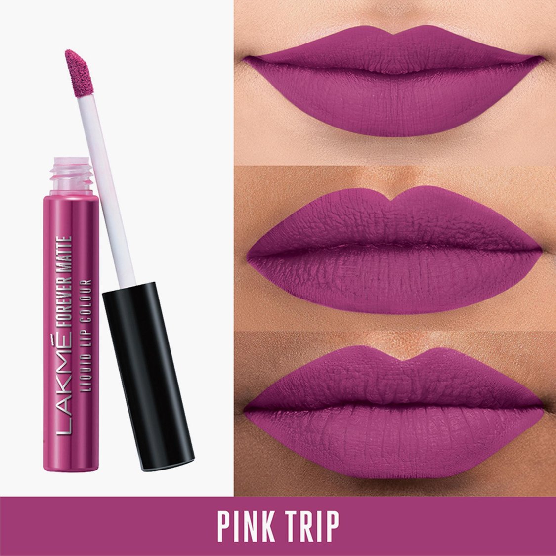 LAKME Women Forever Matte Liquid Lip Colour- Pink Trip- 5.6ml