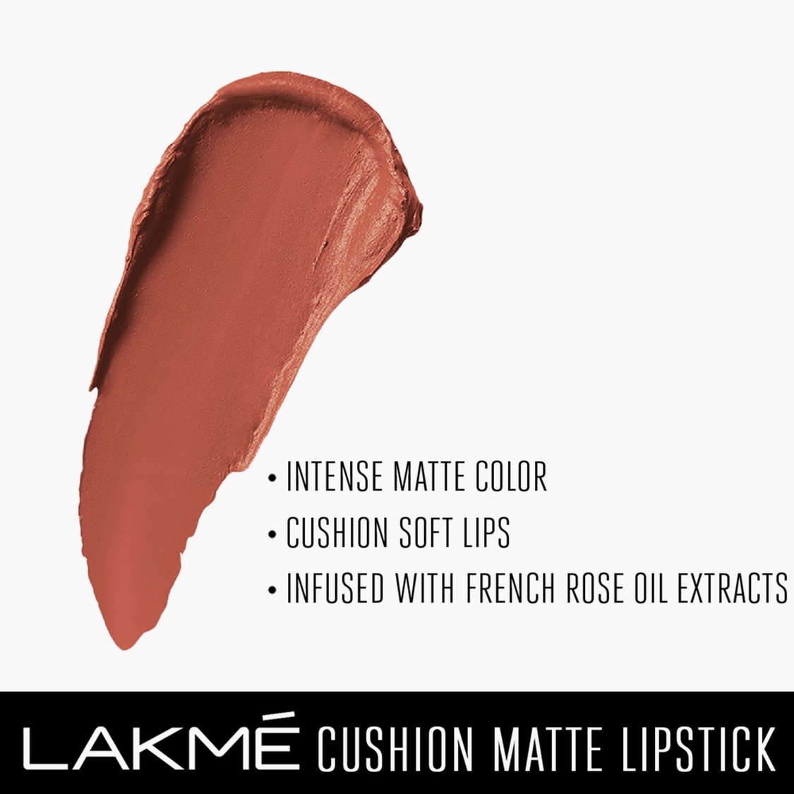 LAKME Cushion Matte Lipstick - Pink Blush - 4.5g