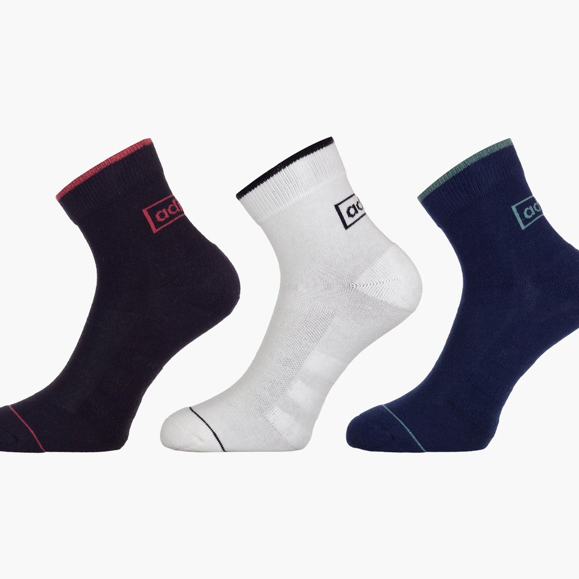 ADIDAS Men Printed Ankle-length Socks - Pack of 3