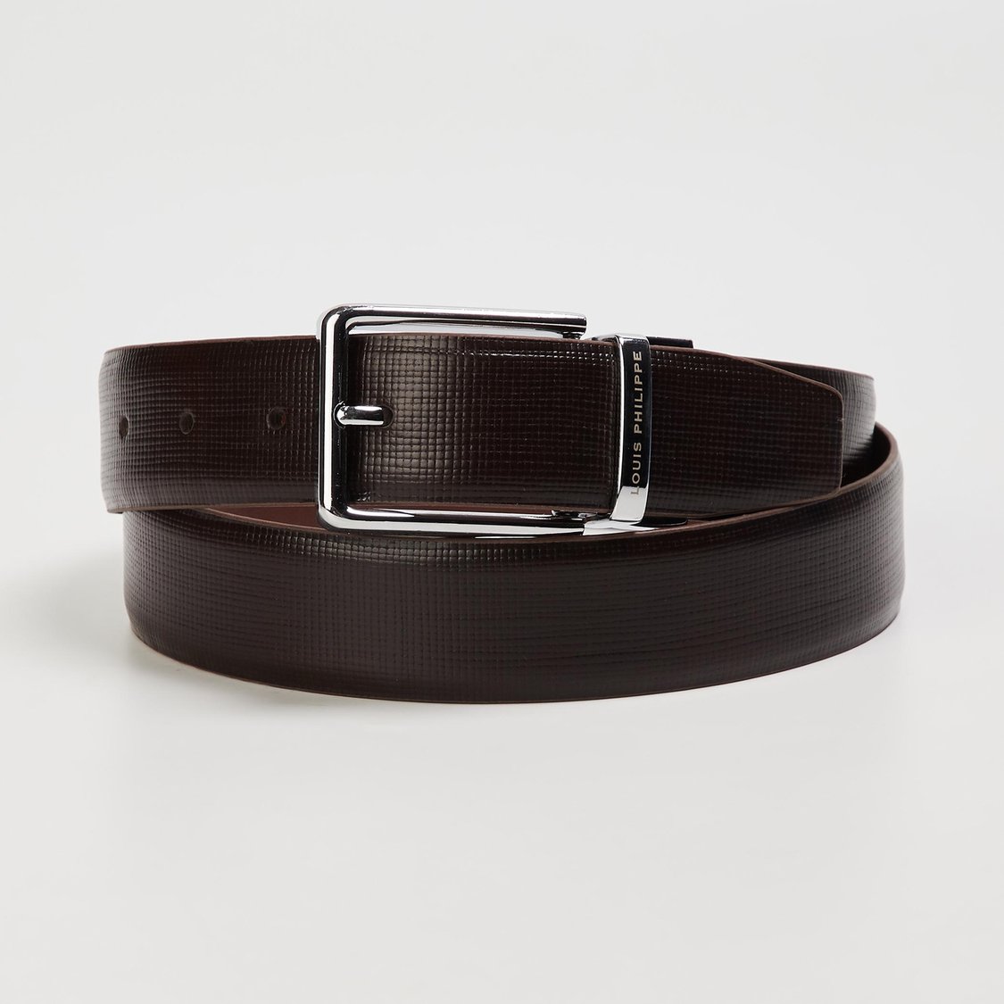 LOUIS PHILIPPE Men Solid Reversible Formal Belt