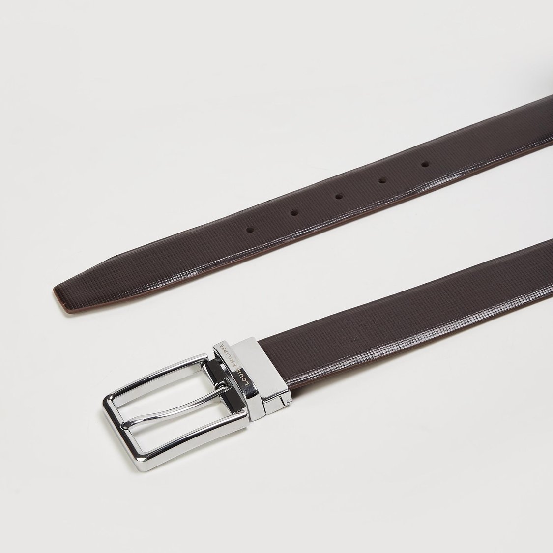 LOUIS PHILIPPE Men Solid Reversible Formal Belt
