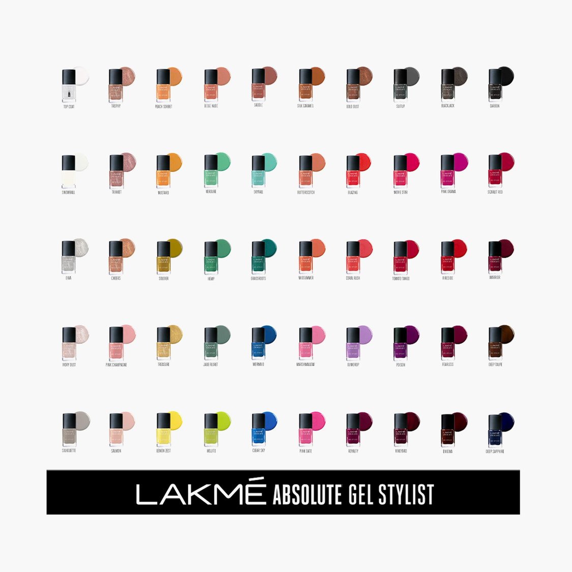 LAKME Absolute Gel Stylist Nail Color- Mojito- 12ml