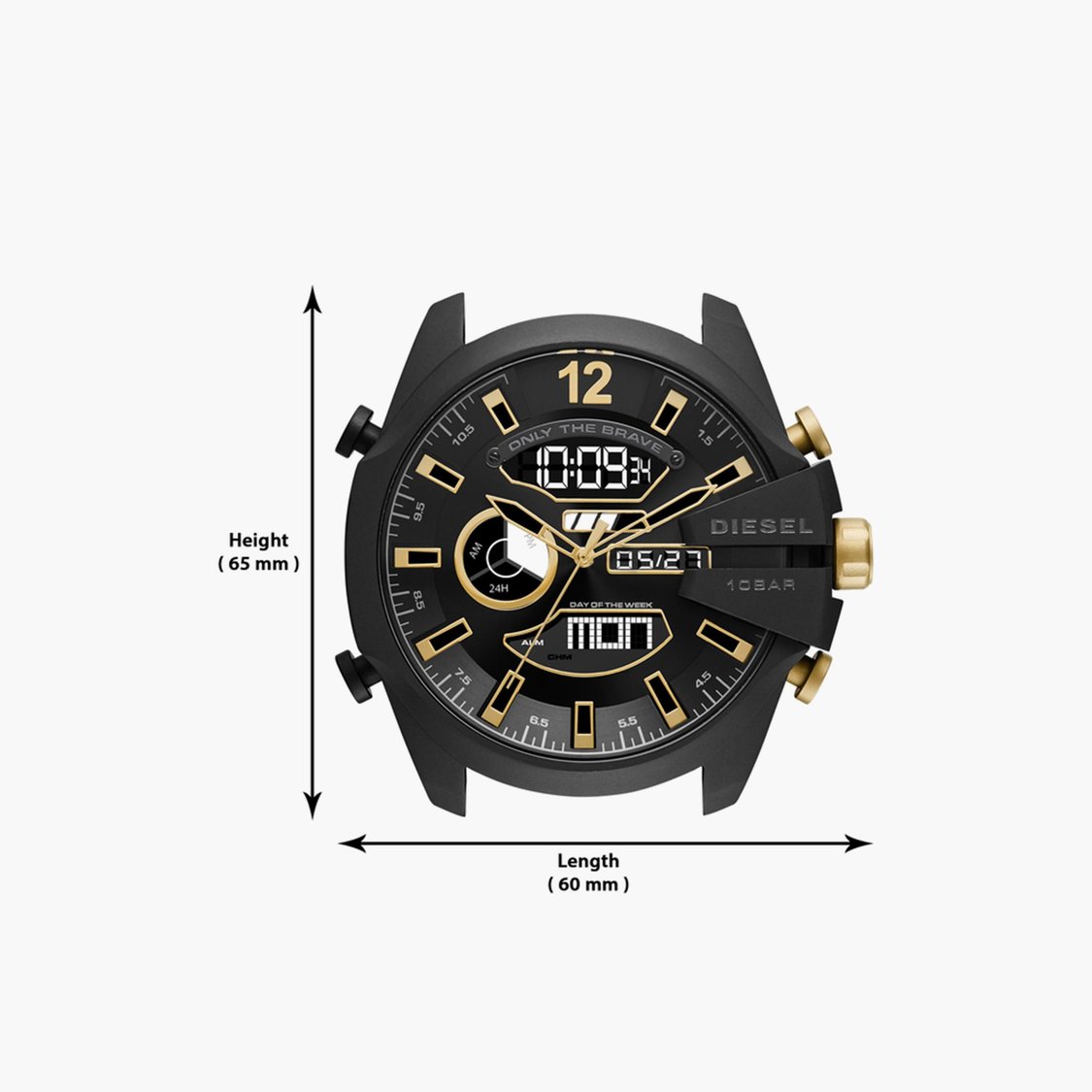 DIESEL Mega Men Water-Resistant Analog Watch- DZ4552