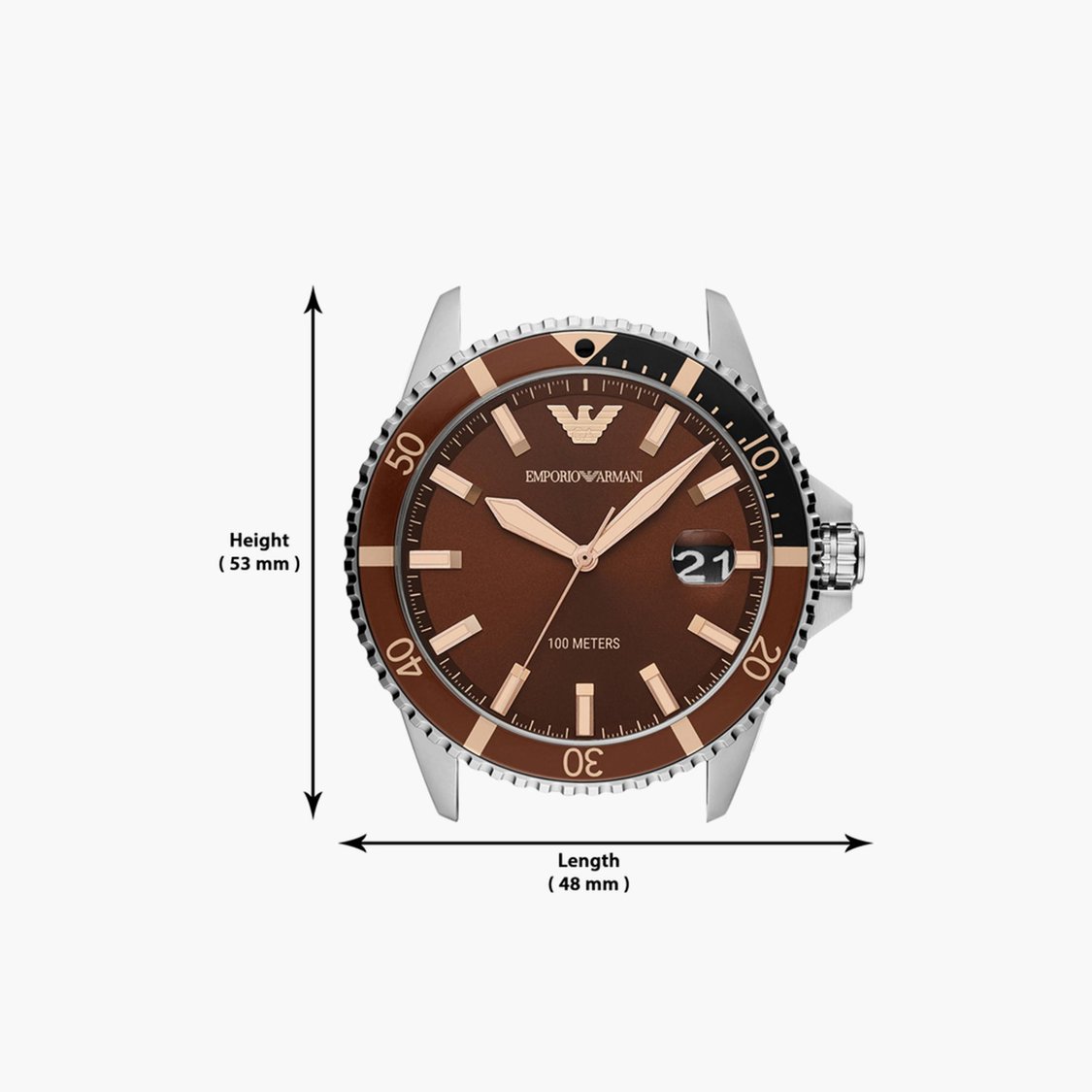 Buy EMPORIO ARMANI Men Dual Tone Analog Watch AR11340 from