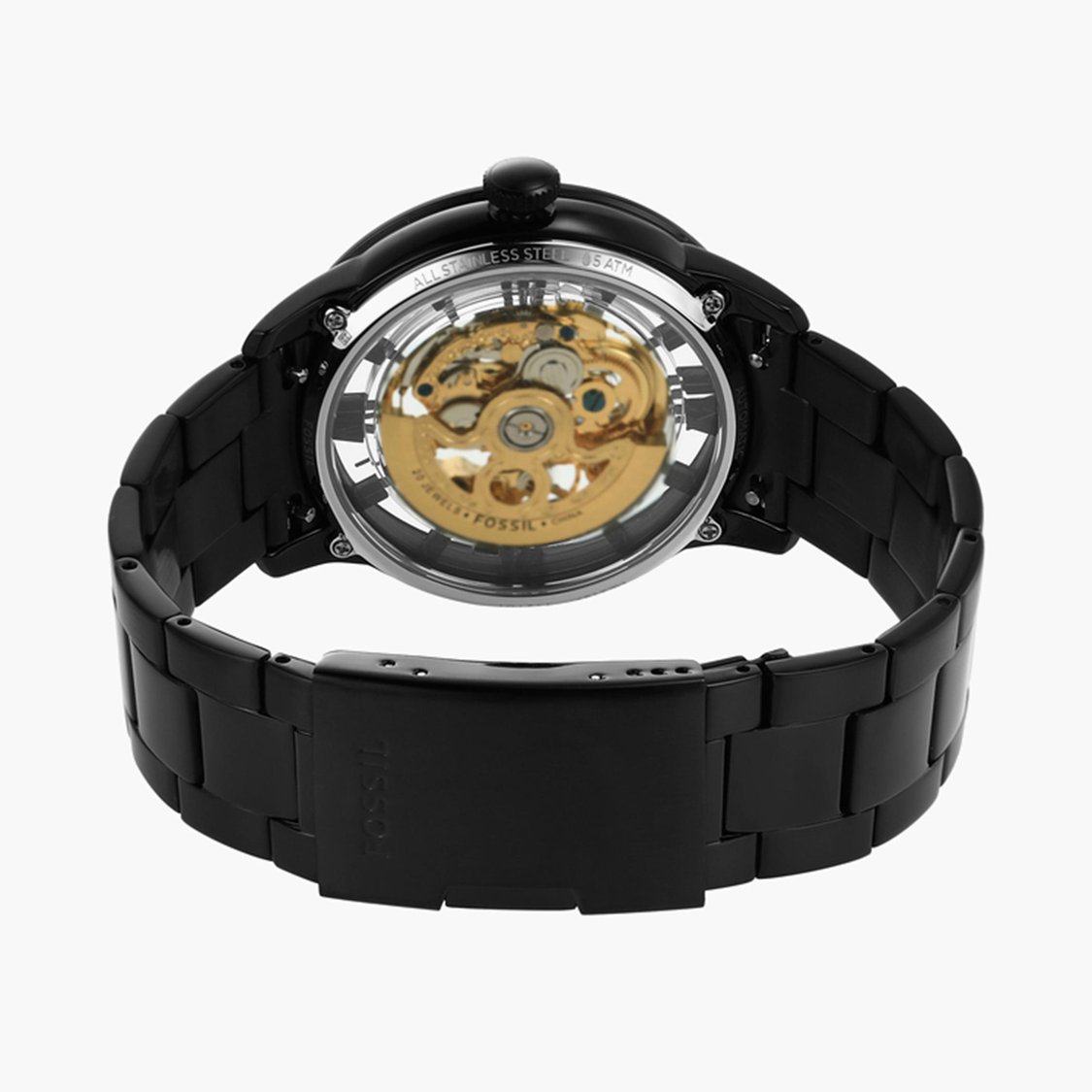 Buy FOSSIL Men Skeleton Automatic Watch with Metal Strap ME3197