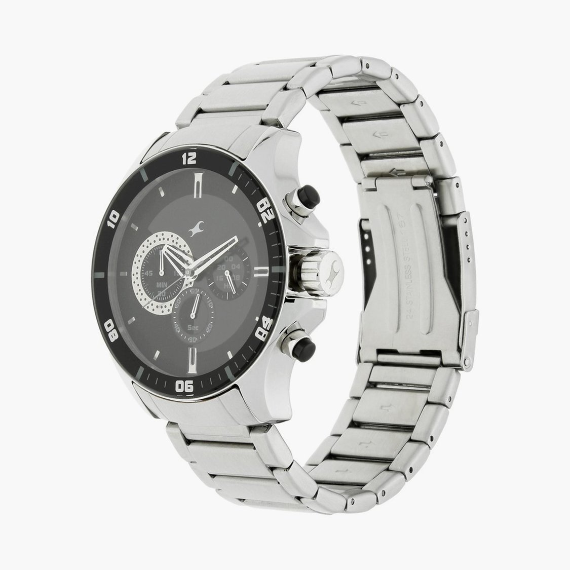 Buy FASTRACK Men Solid Stainless Steel Strap Chronograph Watch