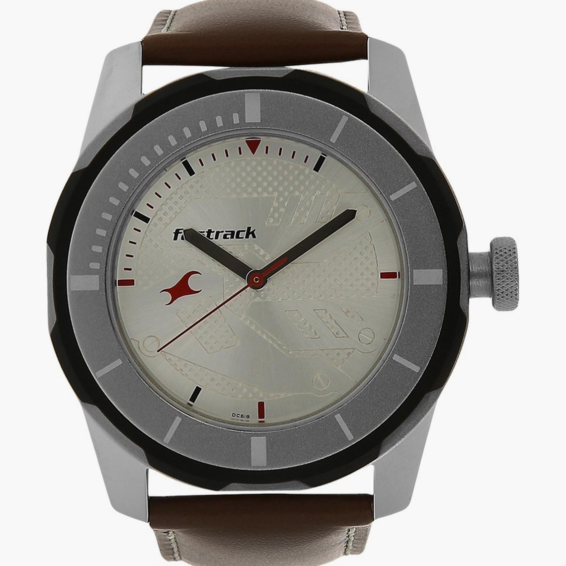 Silver Dial Fastrack 3099sl01 Leather Analog Buy FASTRACK Men