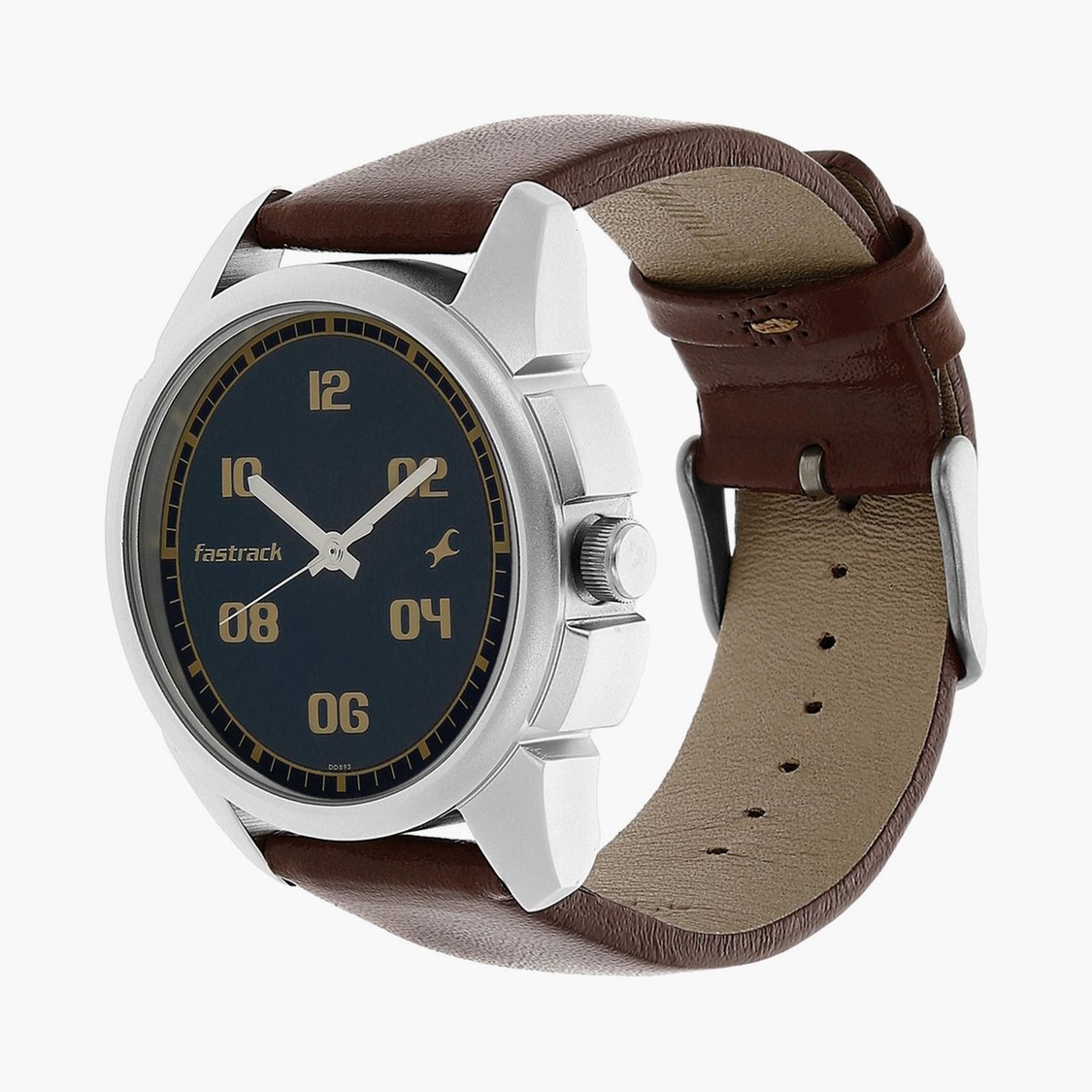 Buy FASTRACK Men Solid Leather Strap Analog Watch NN3124SL02