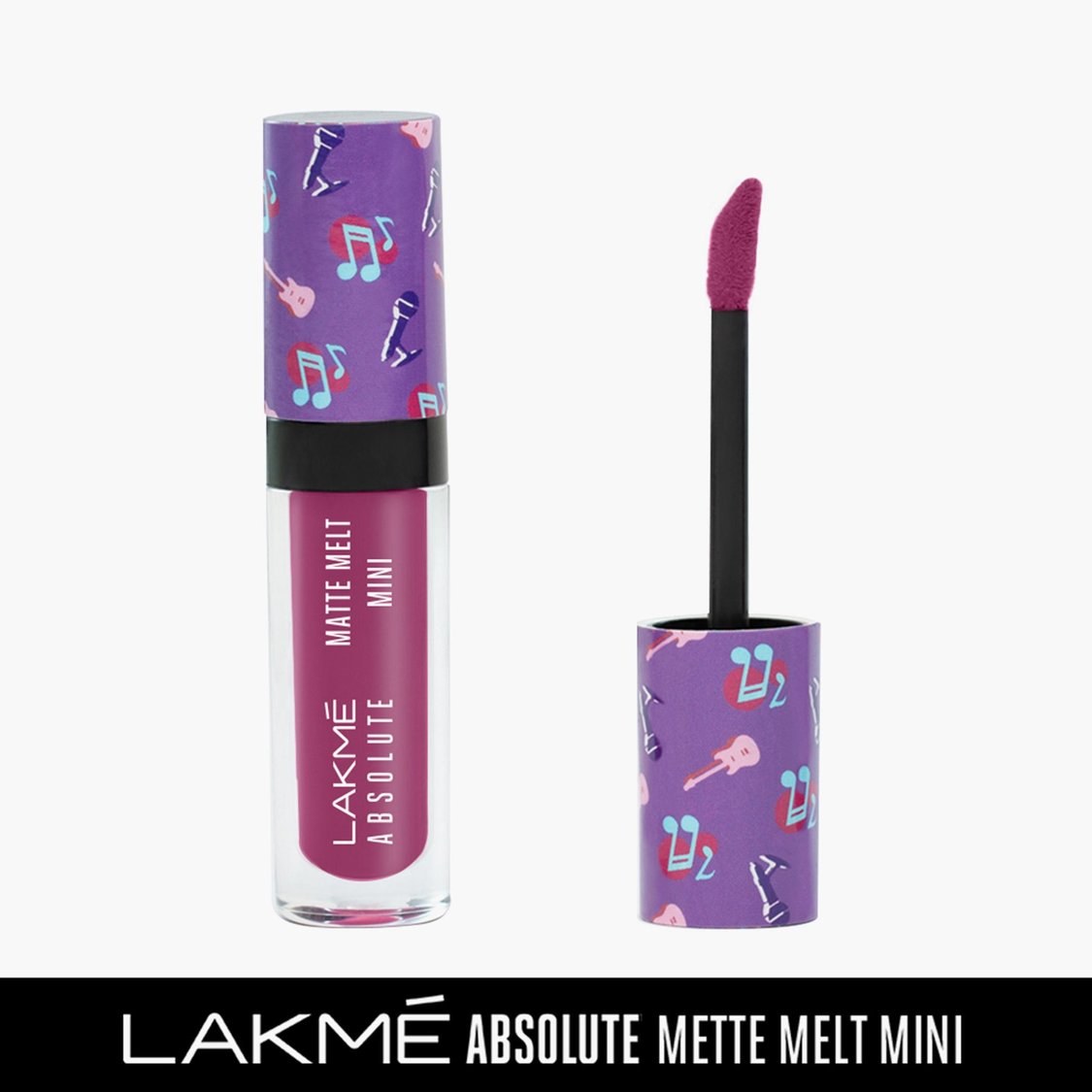 LAKME Absolute Matte Melt Mini Liquid Lip Colour- Nomad Pink - 2.4ml