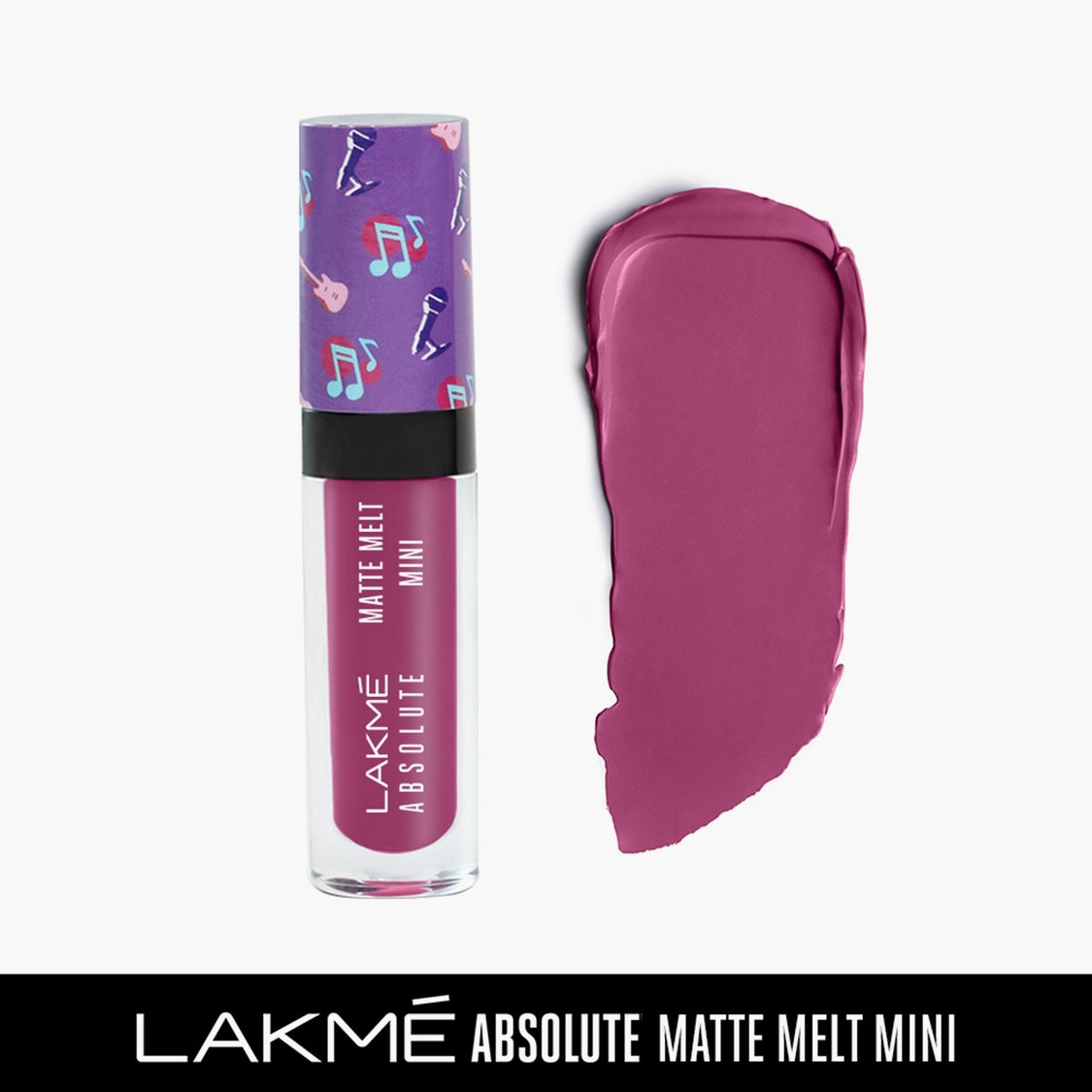 LAKME Absolute Matte Melt Mini Liquid Lip Colour- Nomad Pink - 2.4ml