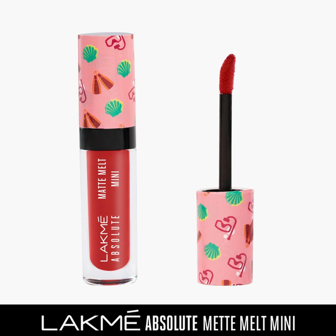 LAKME Absolute Matte Melt Mini Liquid Lipstick- Coral Camp - 2.4ml