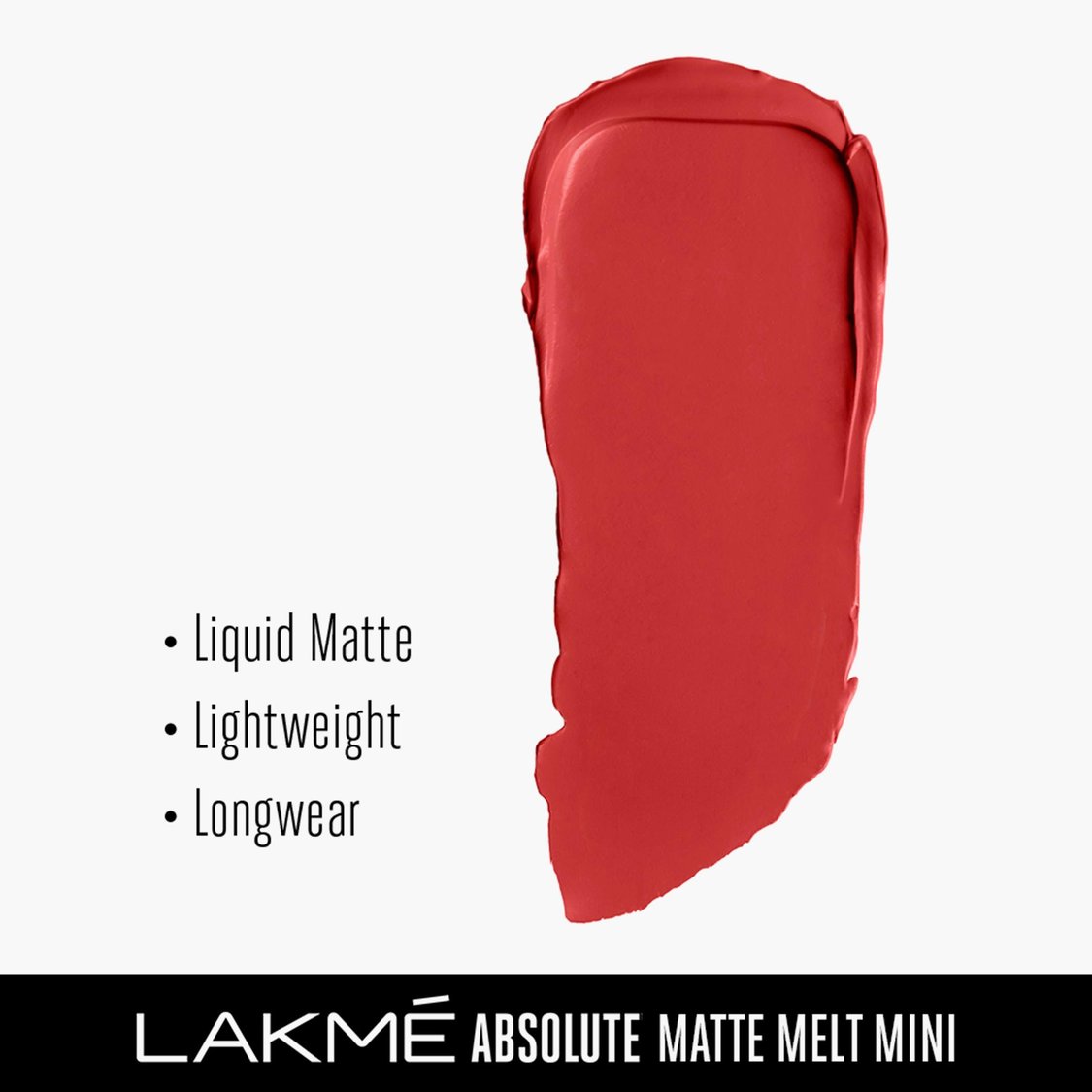 LAKME Absolute Matte Melt Mini Liquid Lipstick- Coral Camp - 2.4ml