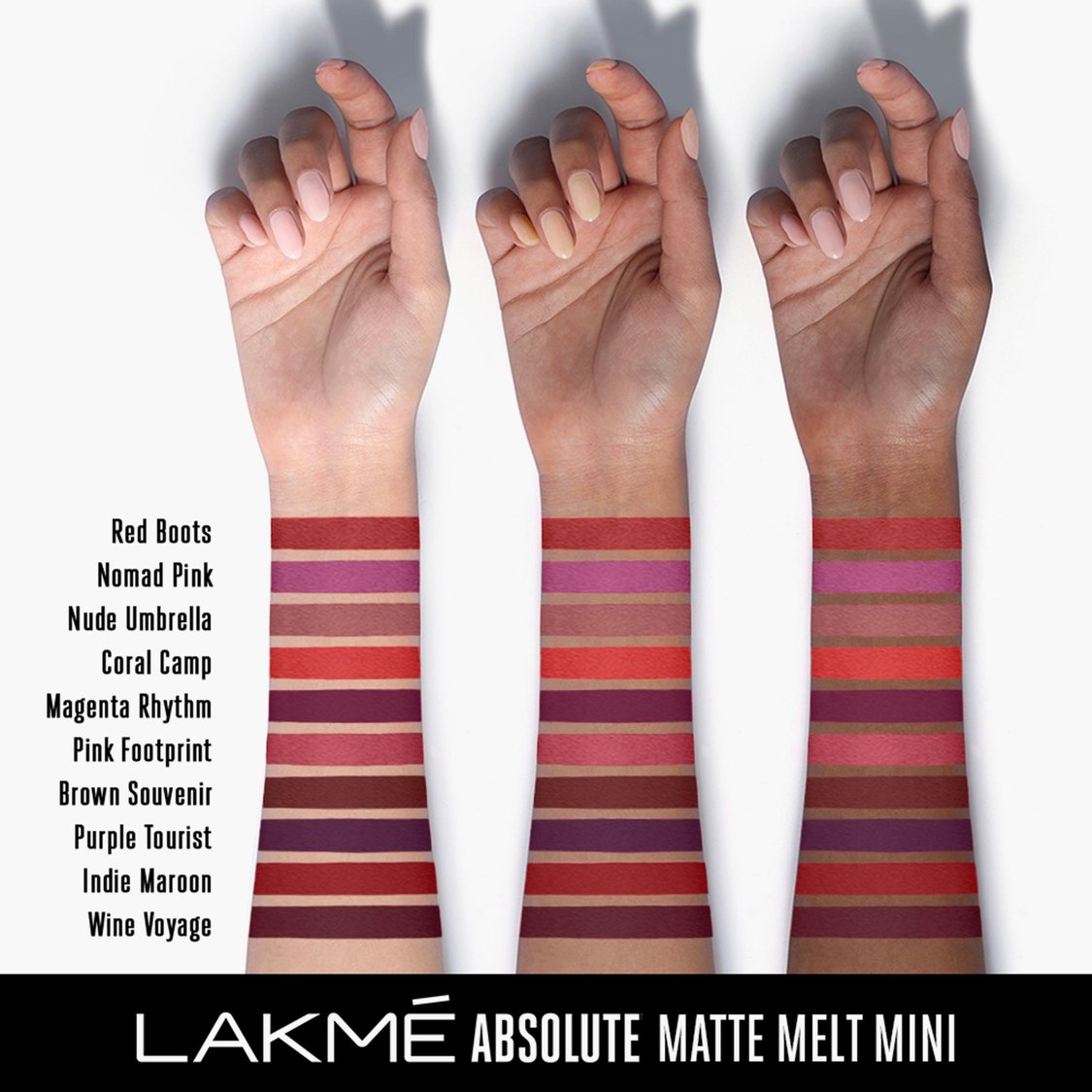 LAKME Absolute Matte Melt Mini Liquid Lipstick- Coral Camp - 2.4ml