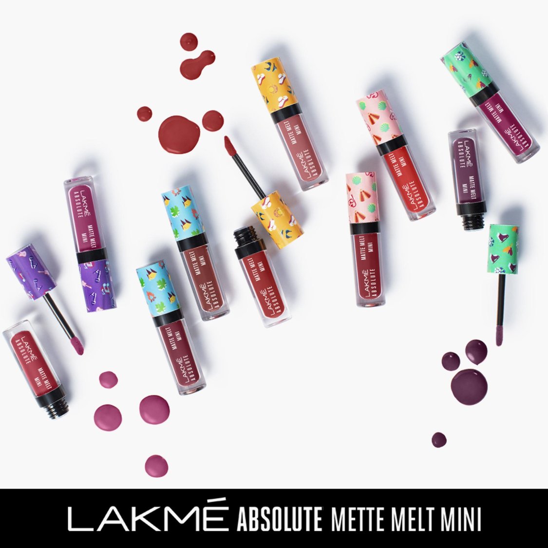 LAKME Absolute Matte Melt Mini Liquid Lipstick- Coral Camp - 2.4ml