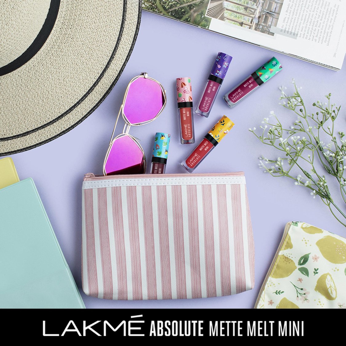 LAKME Absolute Matte Melt Mini Liquid Lipstick- Coral Camp - 2.4ml